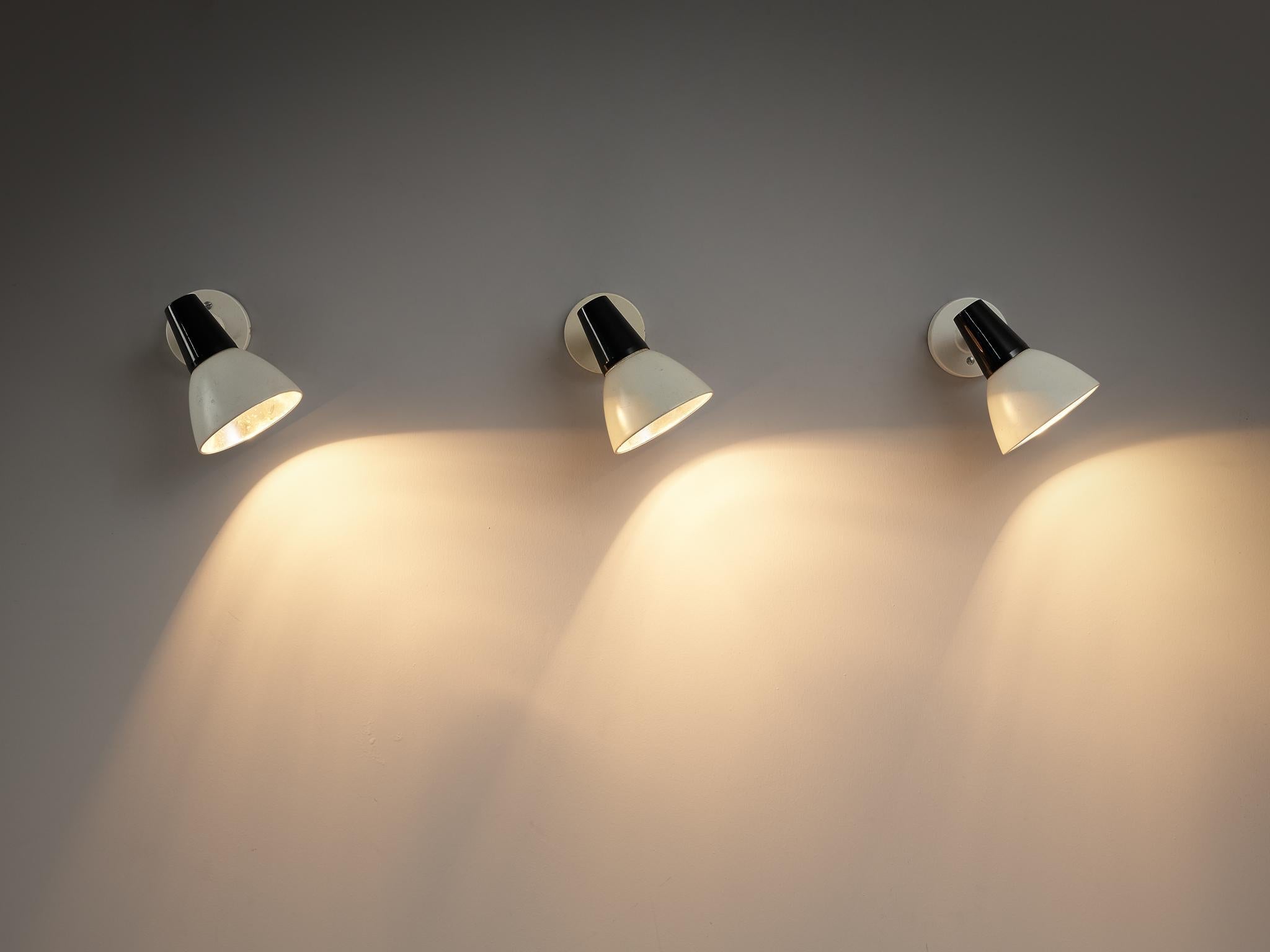 Philips Adjustable Wall Lamps in Black and White lighting Morentz