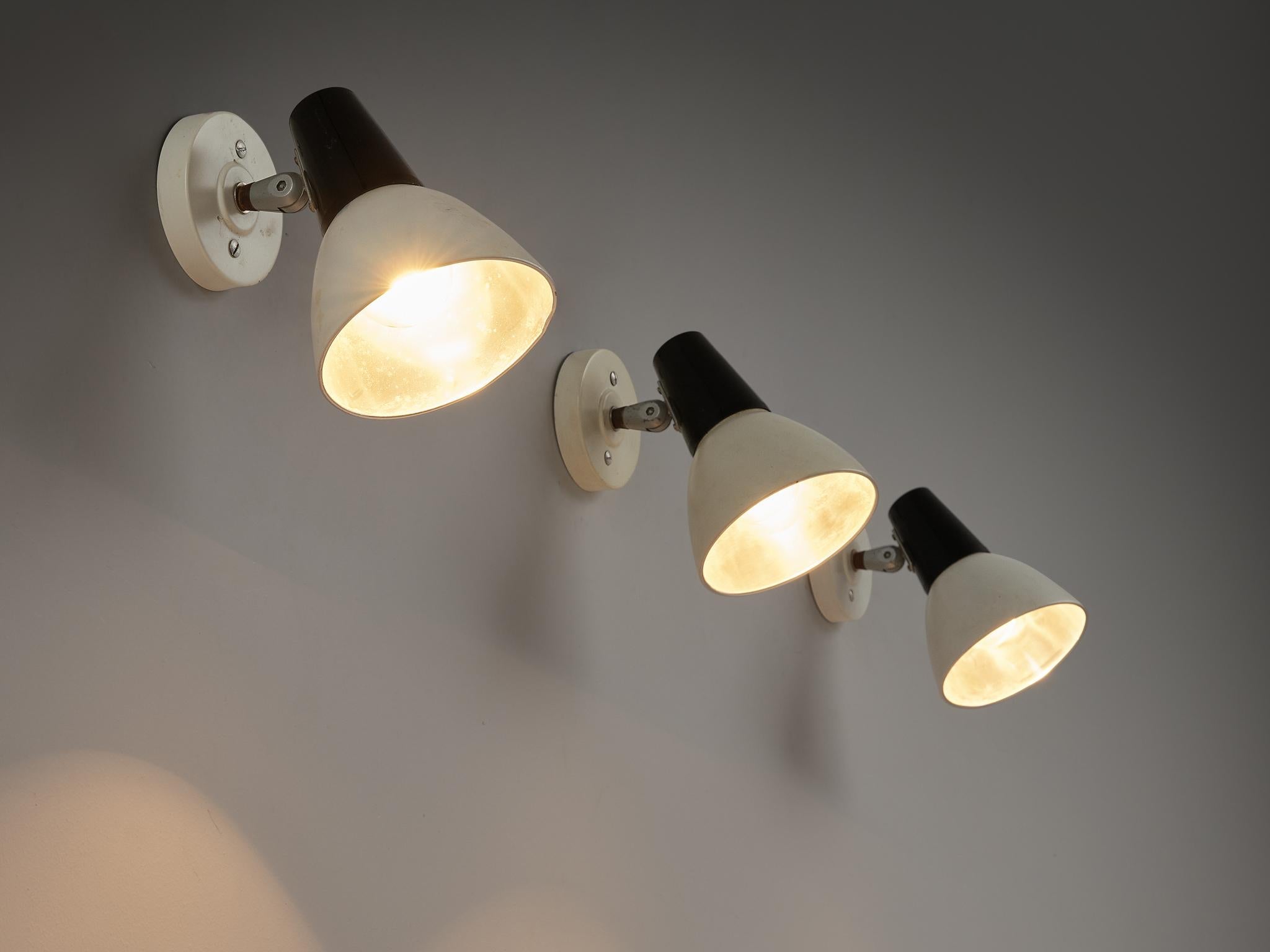 Philips Adjustable Wall Lamps in Black and White lighting Morentz