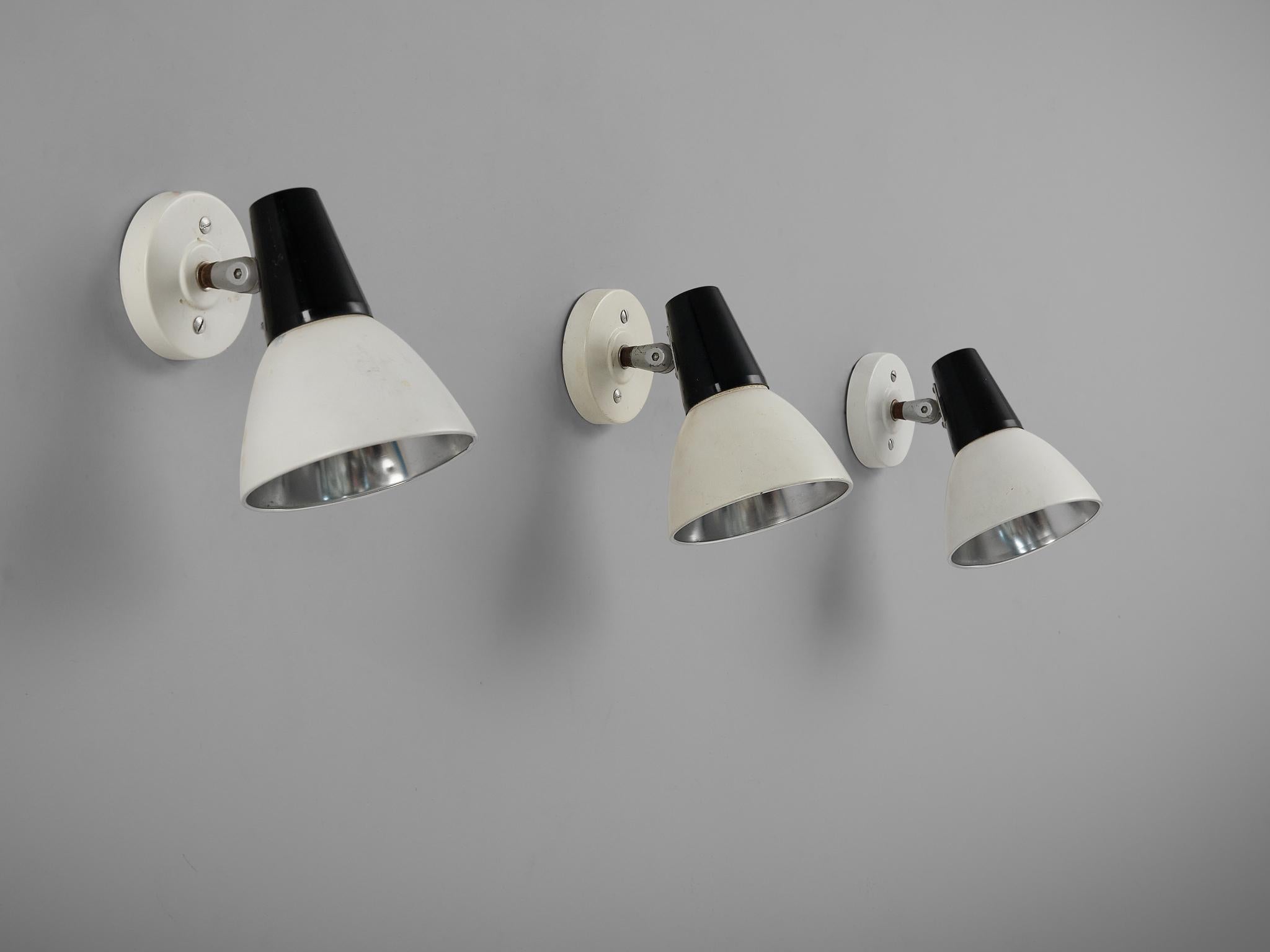 Philips Adjustable Wall Lamps in Black and White lighting Morentz