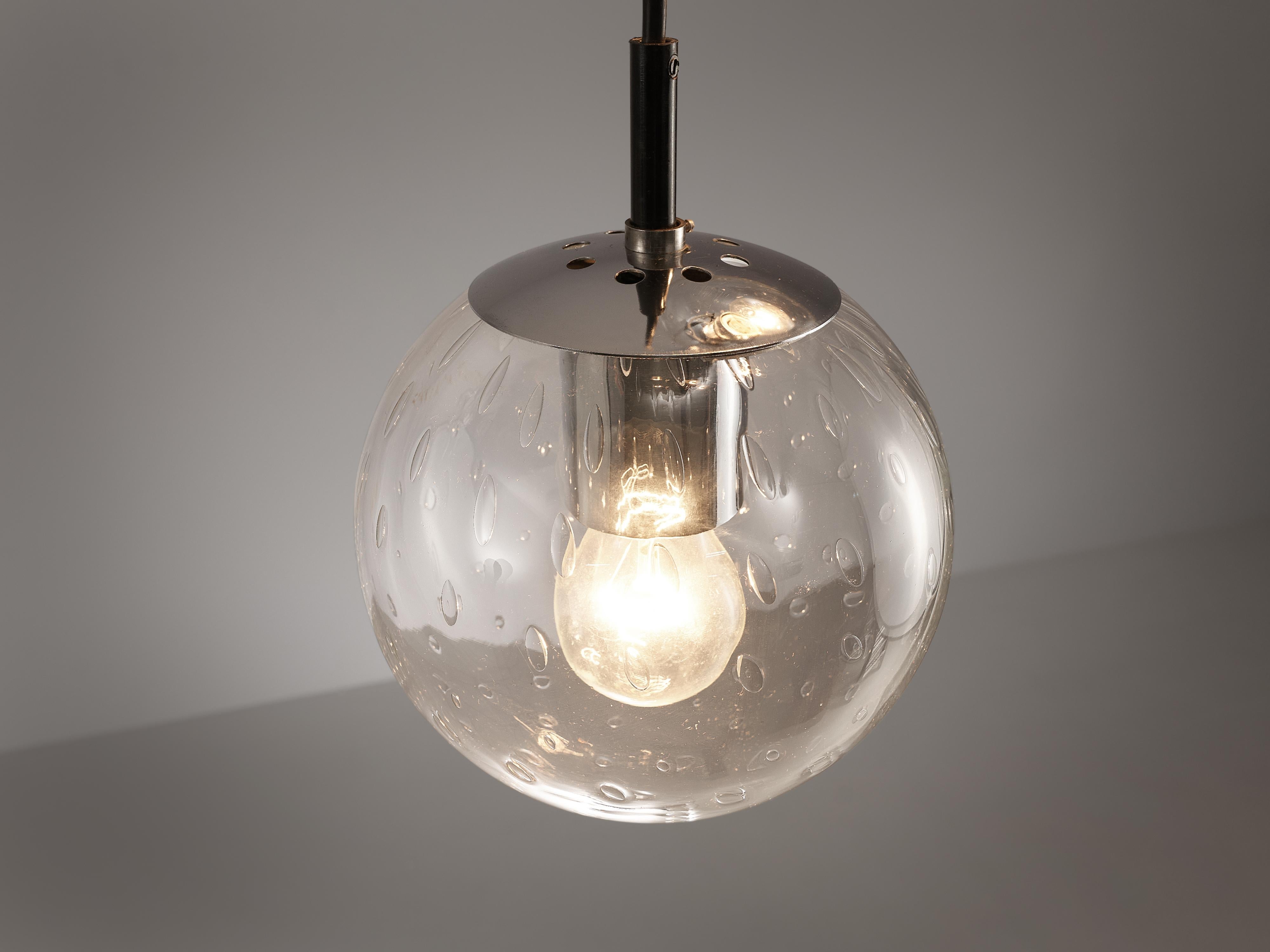 RAAK Pendant Lamp with Five 'Bubble' Spheres in Glass lighting Morentz
