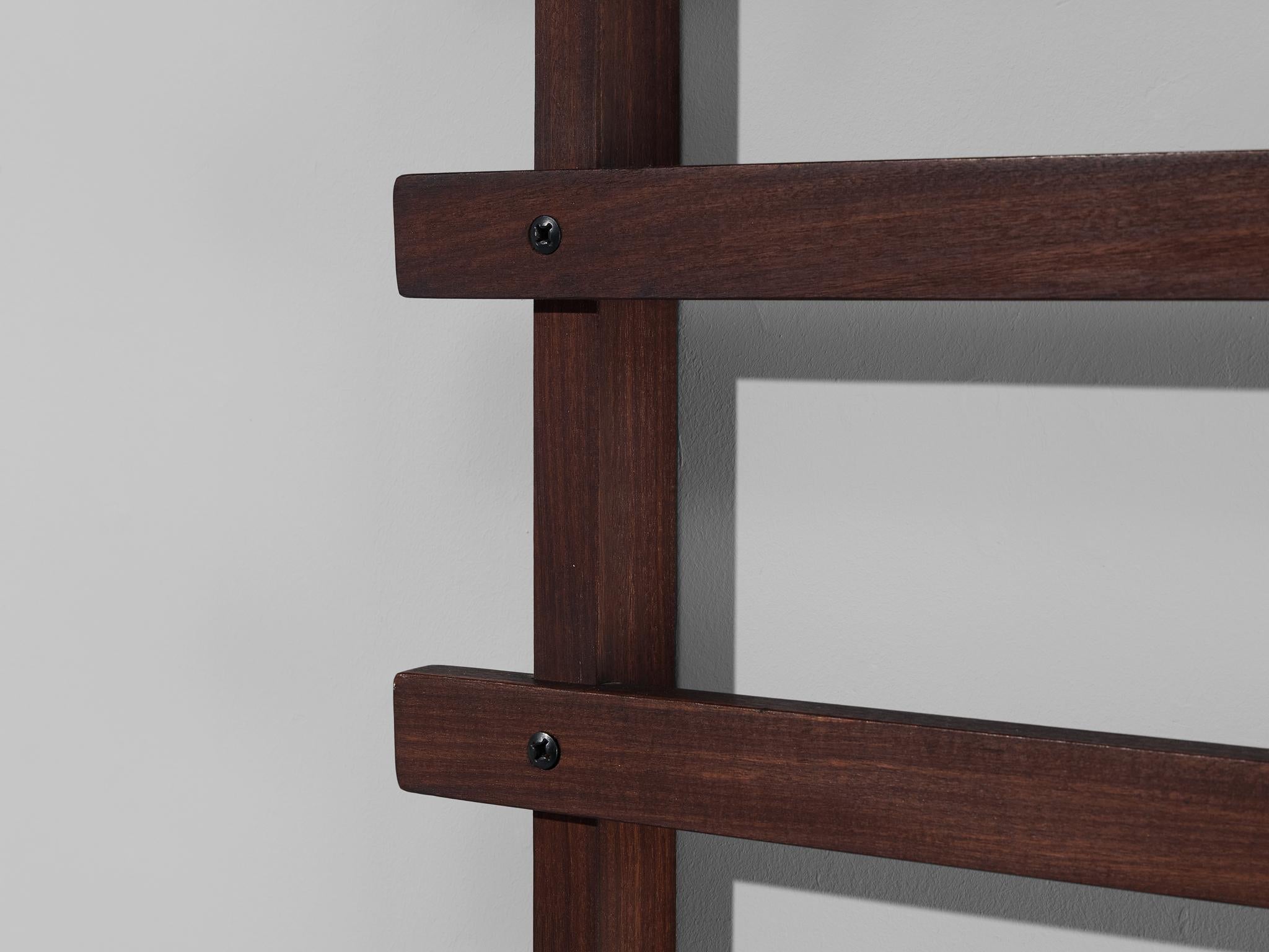 Ezhio Longhi for Elam Wall-Mounted Coat Rack in Teak more furniture and collectibles Morentz
