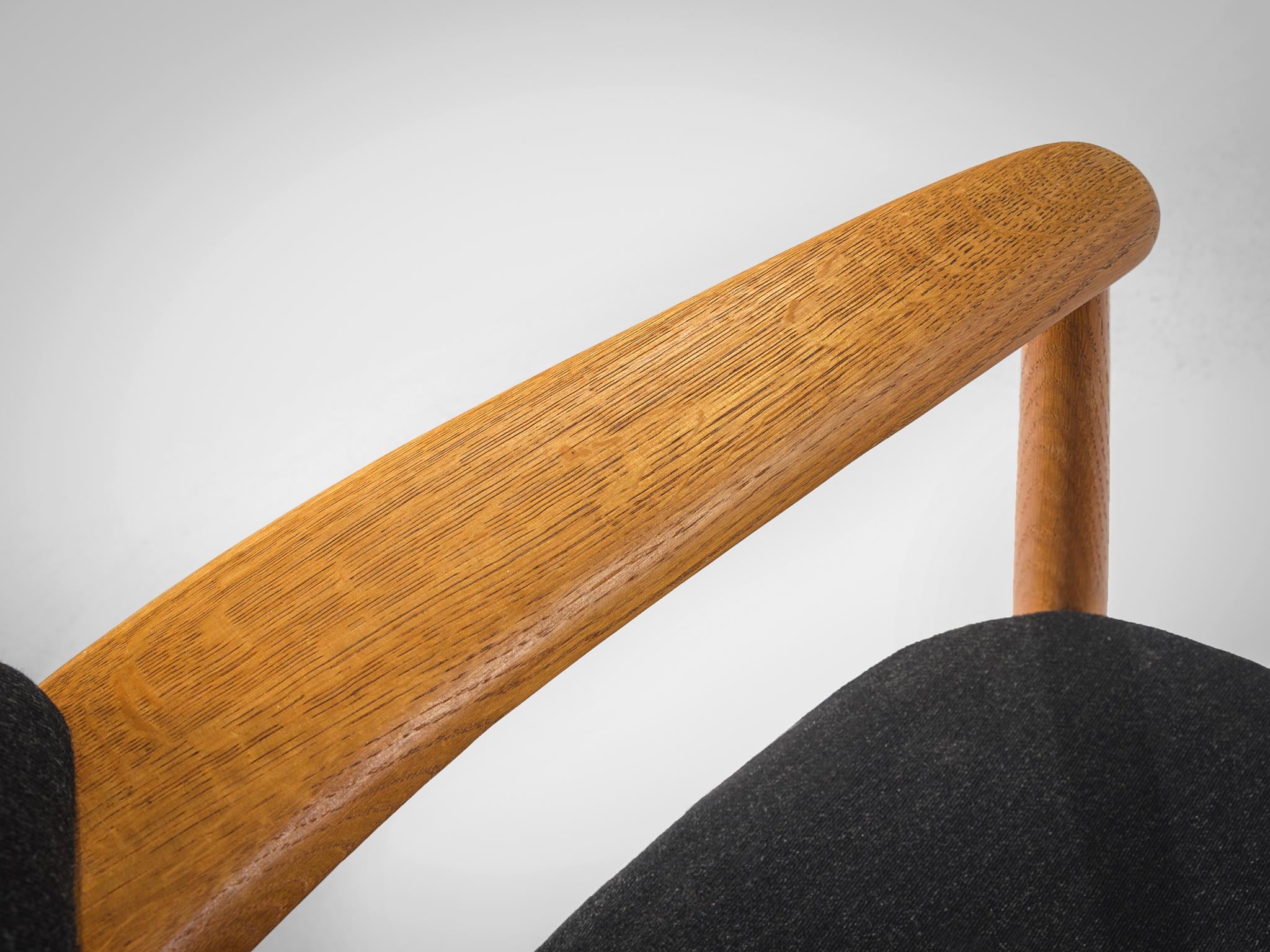 Aksel Bender Madsen for Fritz Hansen Set of Four Armchairs in Oak seating Morentz