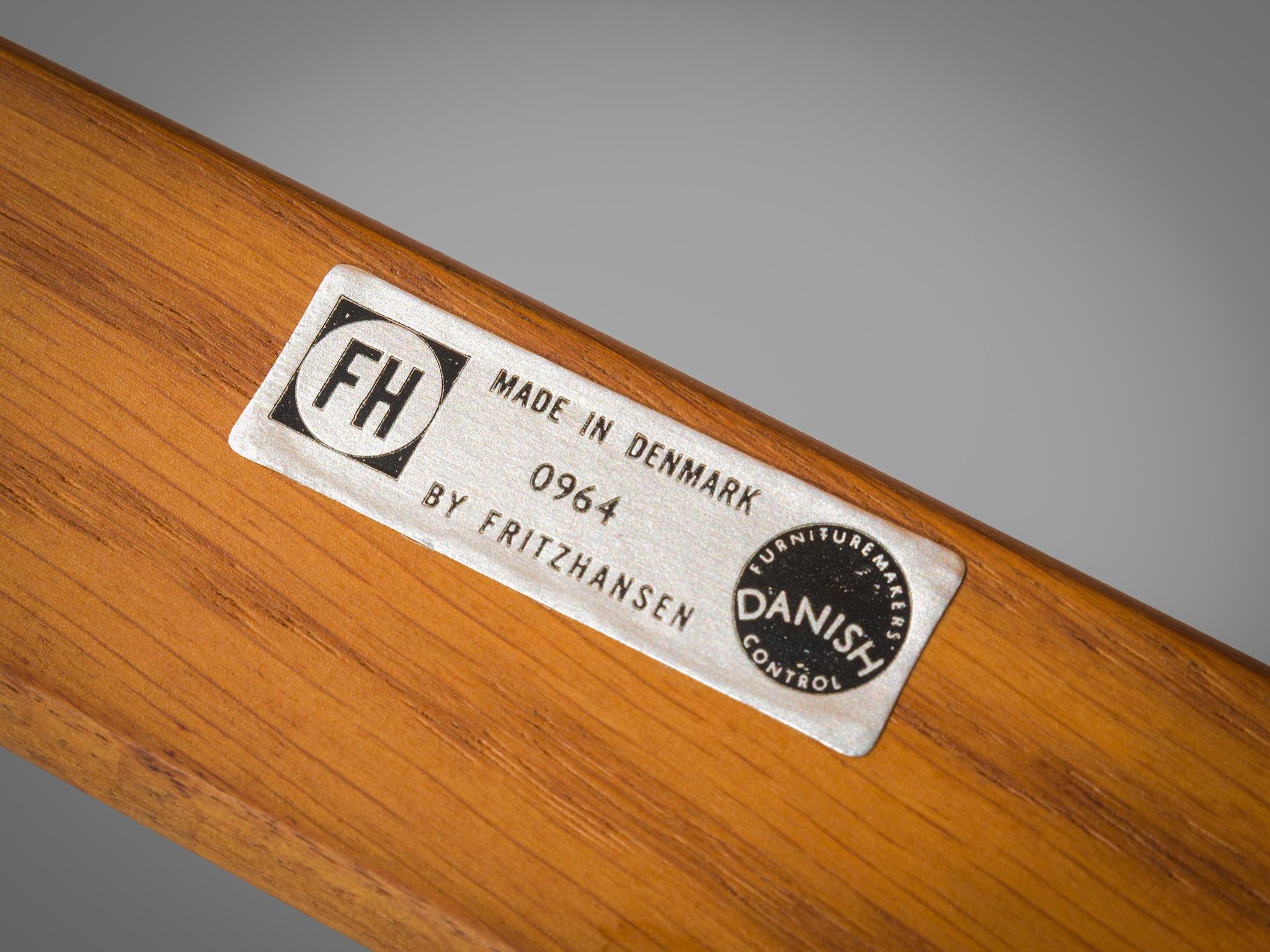 Aksel Bender Madsen for Fritz Hansen Set of Four Armchairs in Oak seating Morentz