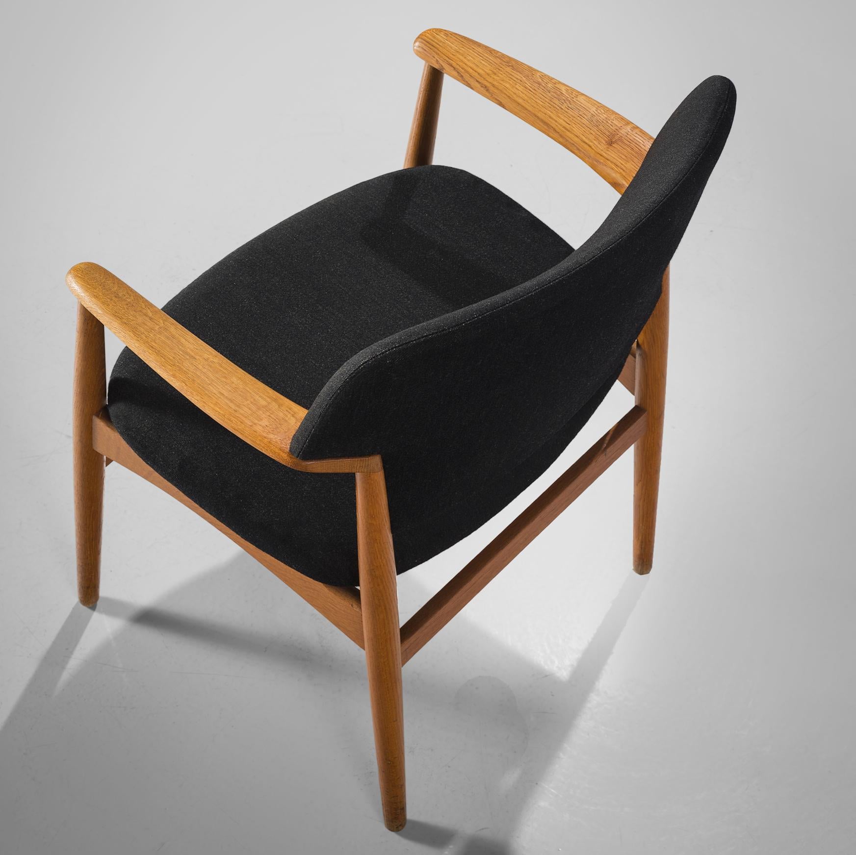 Aksel Bender Madsen for Fritz Hansen Set of Four Armchairs in Oak seating Morentz