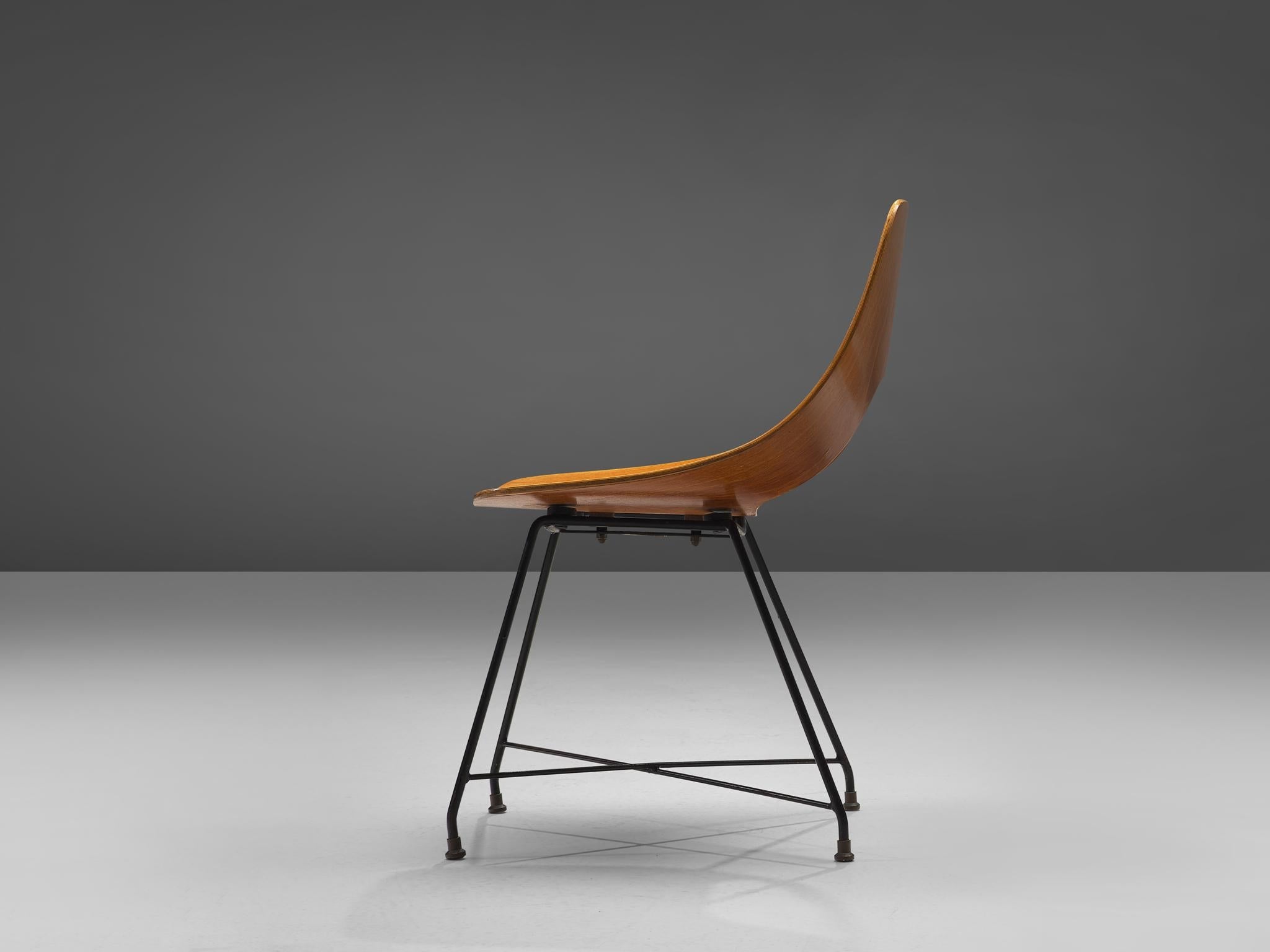 Augusto Bozzi for Saporiti 'Ariston' Chair in Teak seating Morentz