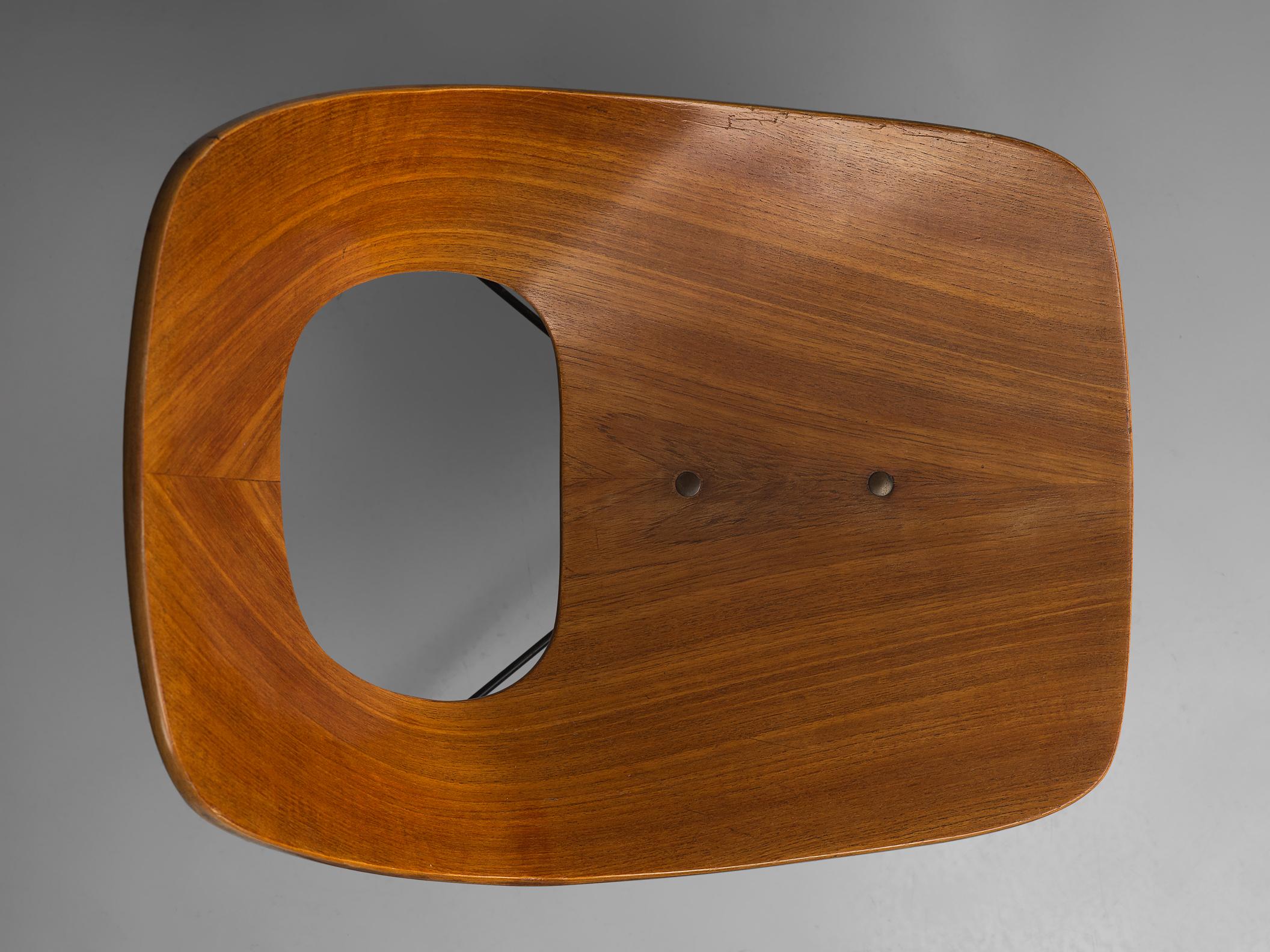 Augusto Bozzi for Saporiti 'Ariston' Chair in Teak seating Morentz