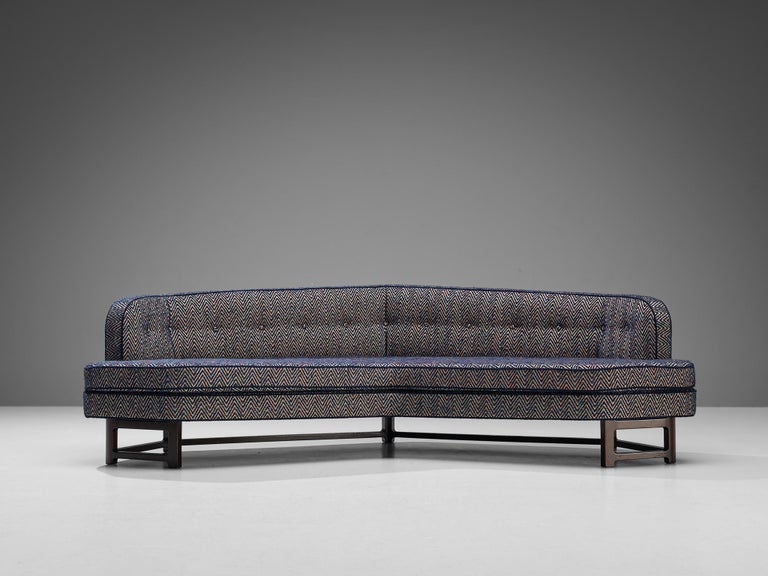 Edward Wormley for Dunbar 'Janus' Sofa in Multicolored Patterned Upholstery