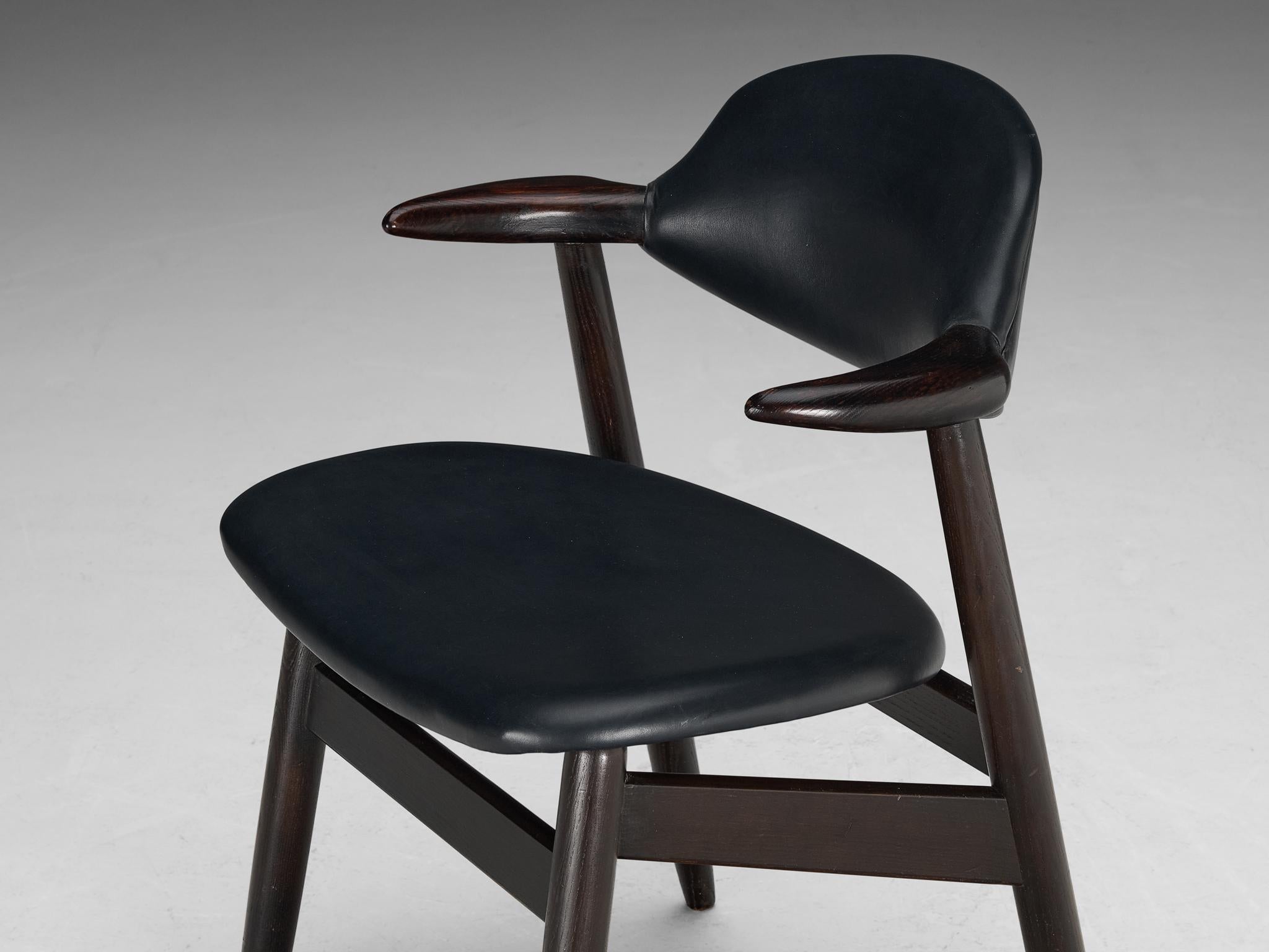 ‘Bullhorn’ Armchair in Ash and Black Upholstery seating Morentz