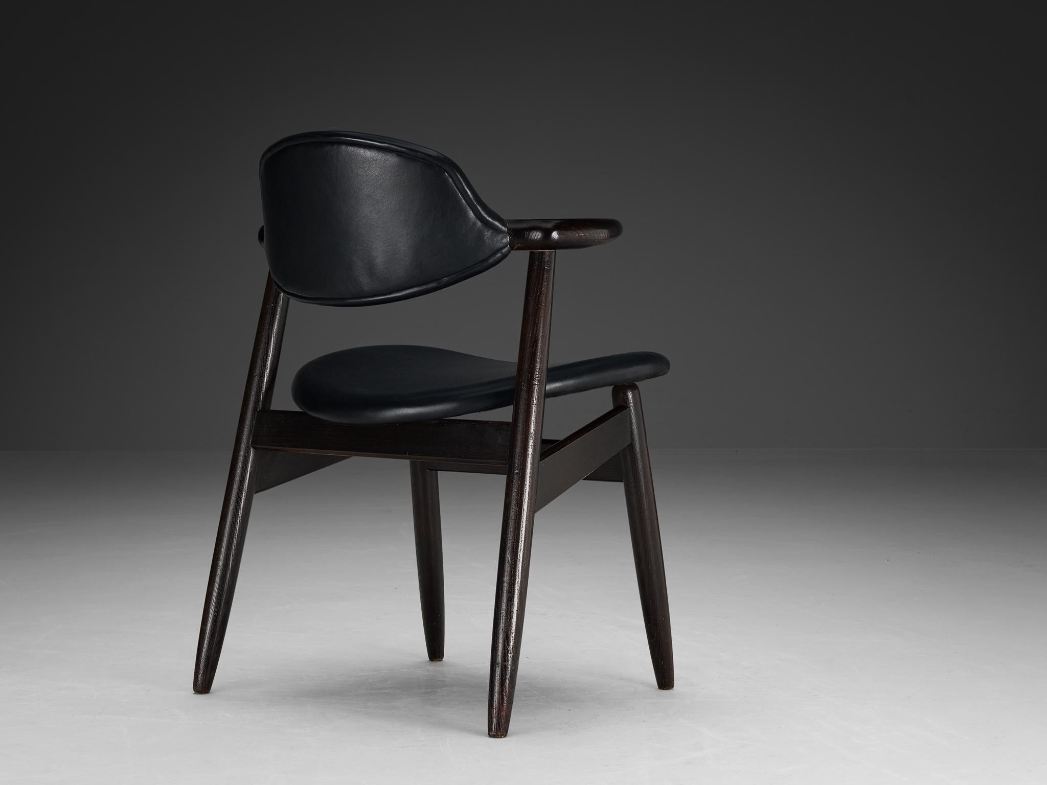 ‘Bullhorn’ Armchair in Ash and Black Upholstery seating Morentz