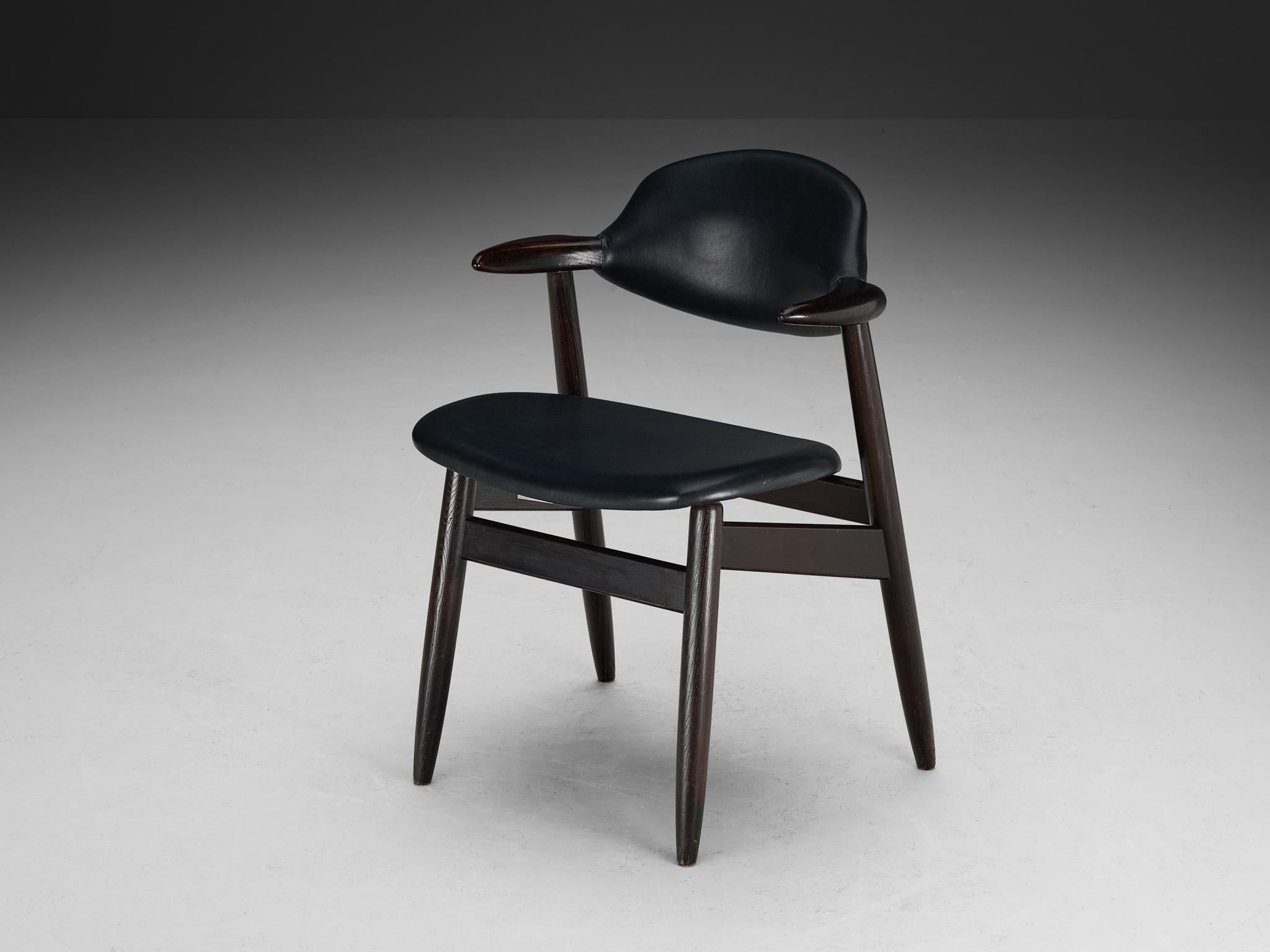 ‘Bullhorn’ Armchair in Ash and Black Upholstery seating Morentz