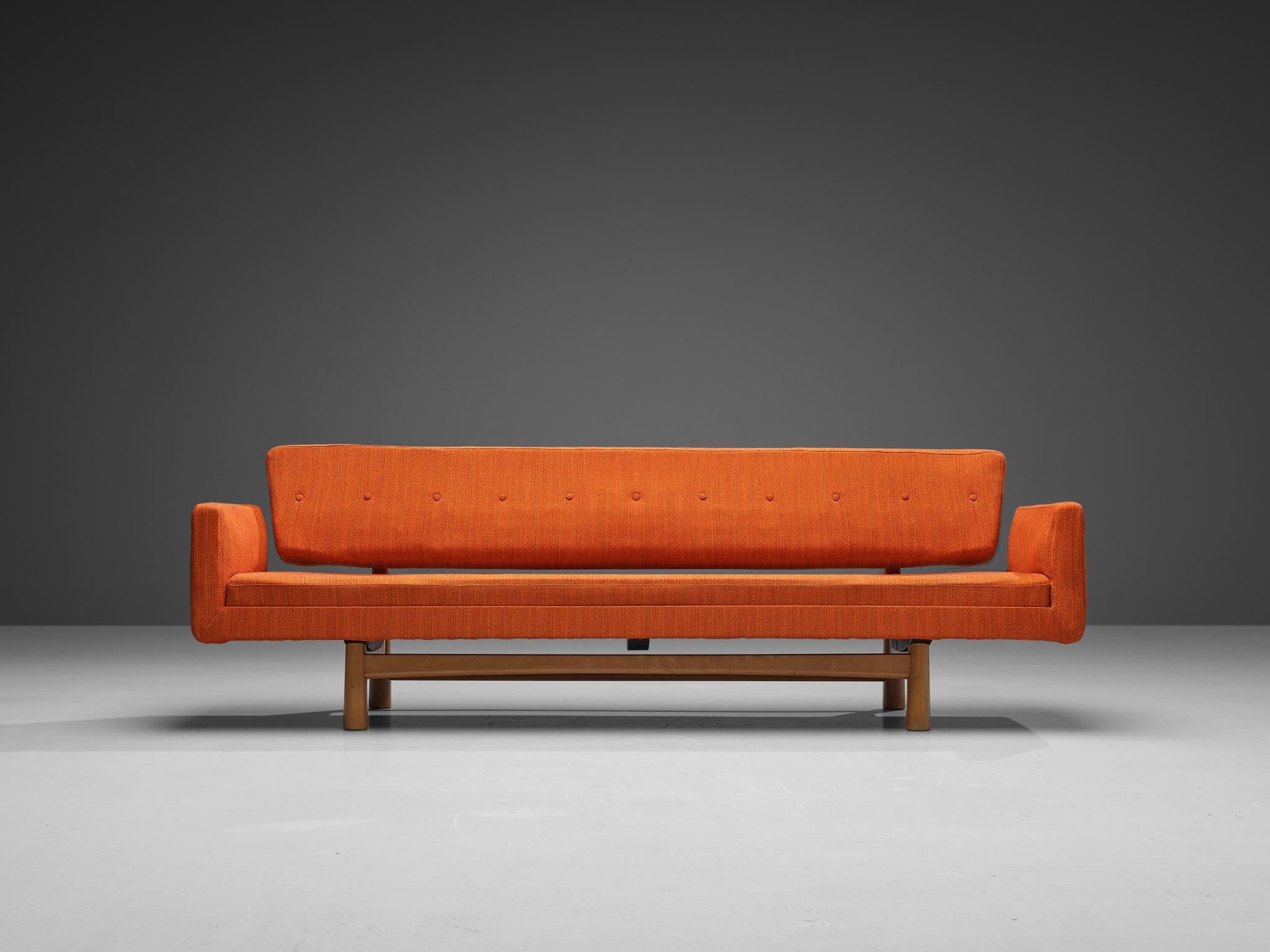 Edward Wormley 'New York' Sofa in Orange Upholstery seating Morentz