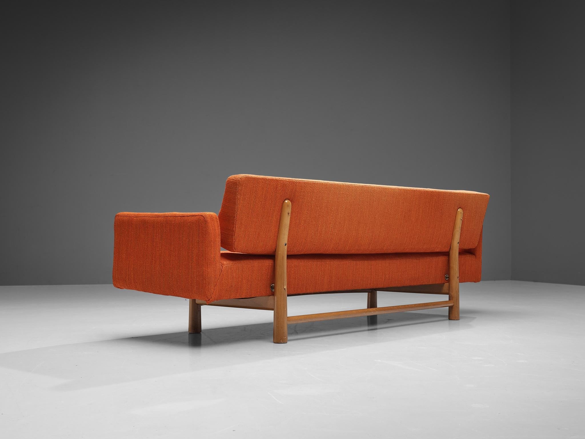 Edward Wormley 'New York' Sofa in Orange Upholstery seating Morentz