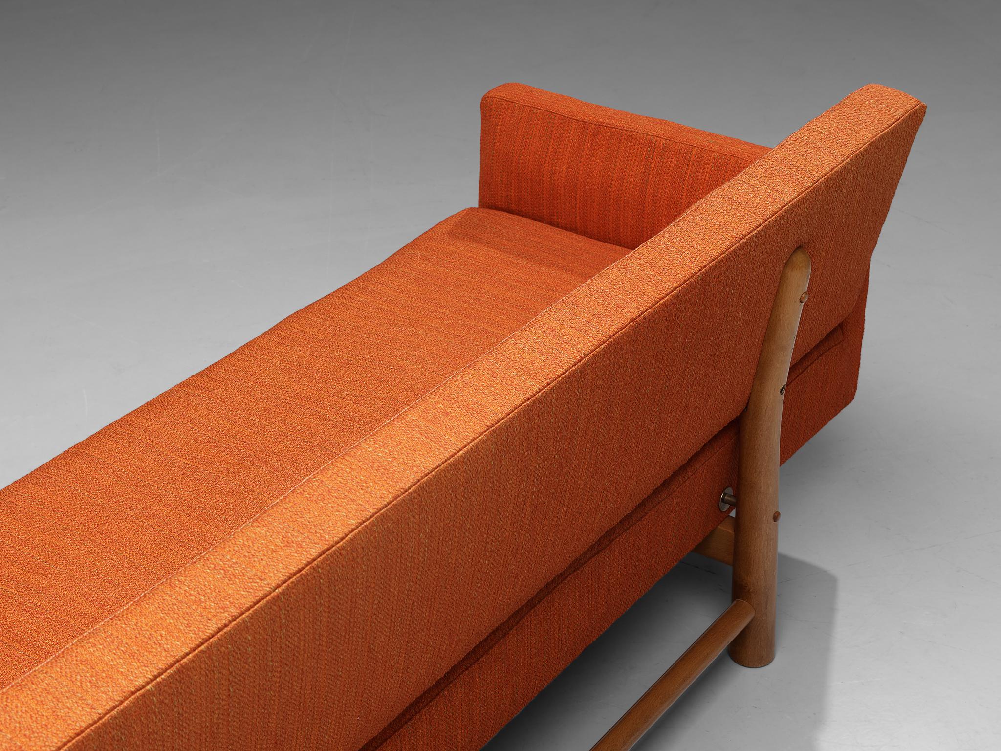 Edward Wormley 'New York' Sofa in Orange Upholstery seating Morentz