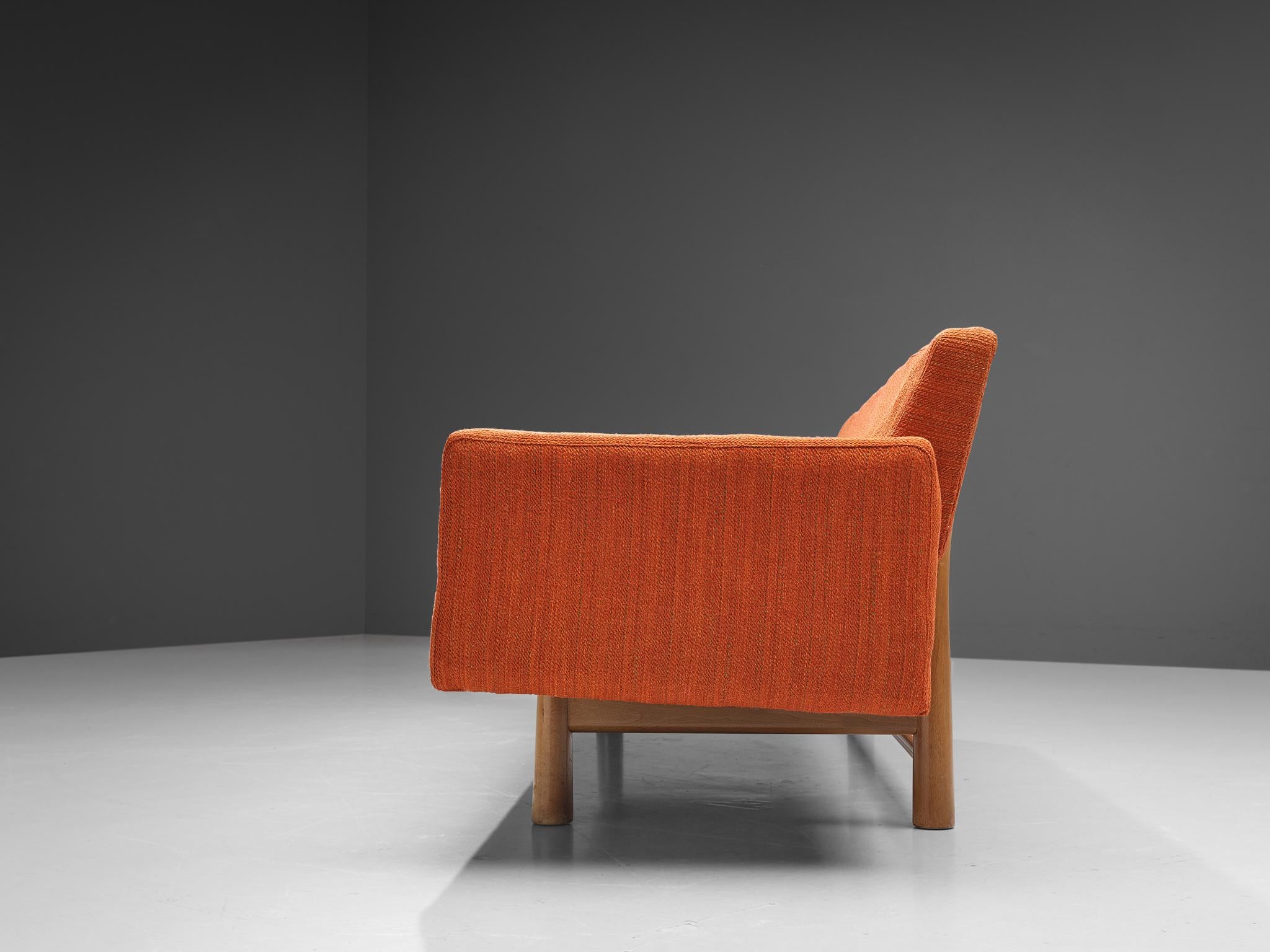 Edward Wormley 'New York' Sofa in Orange Upholstery seating Morentz