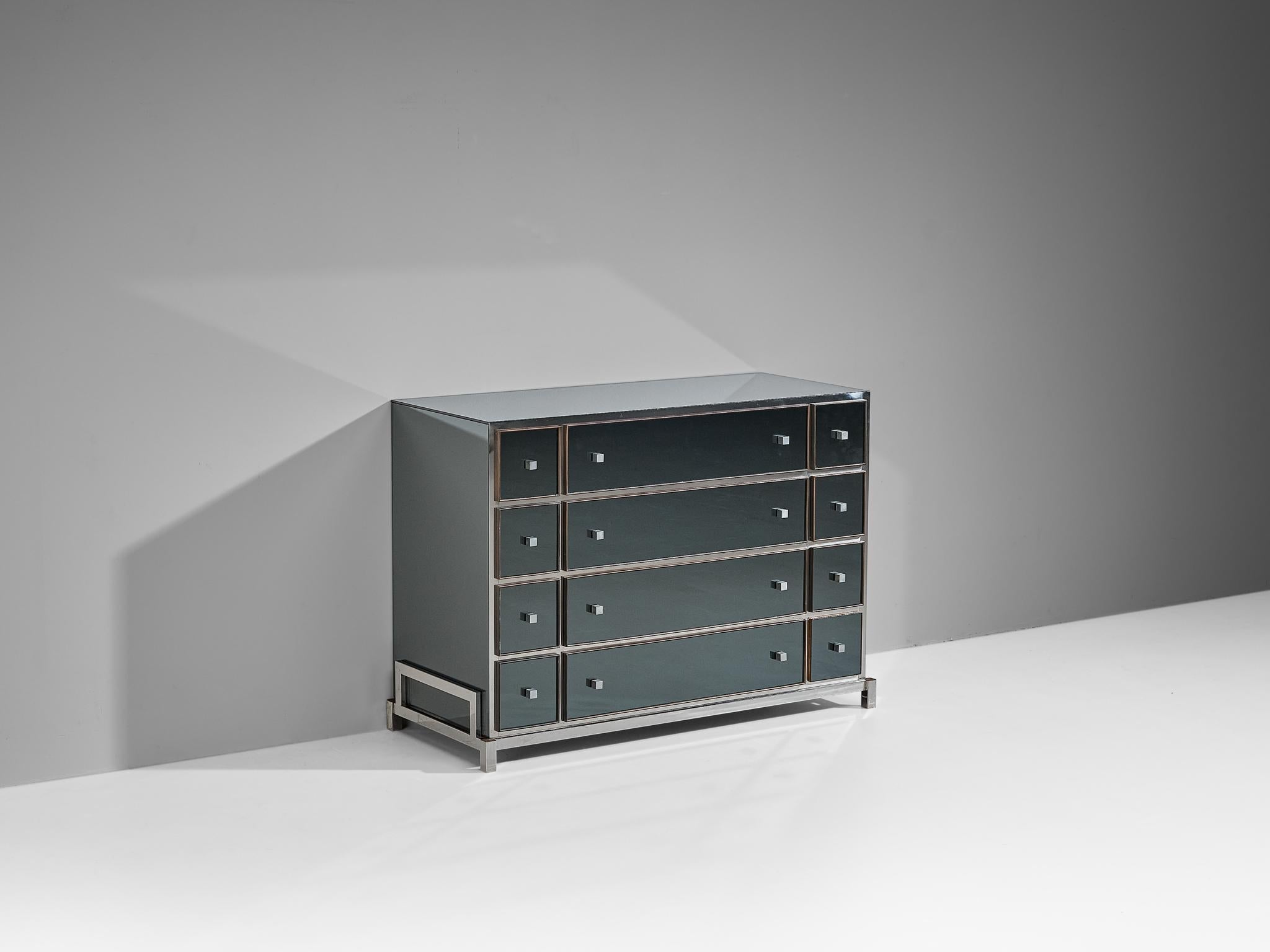 Michel Pigneres Mirrored Chest of Drawers