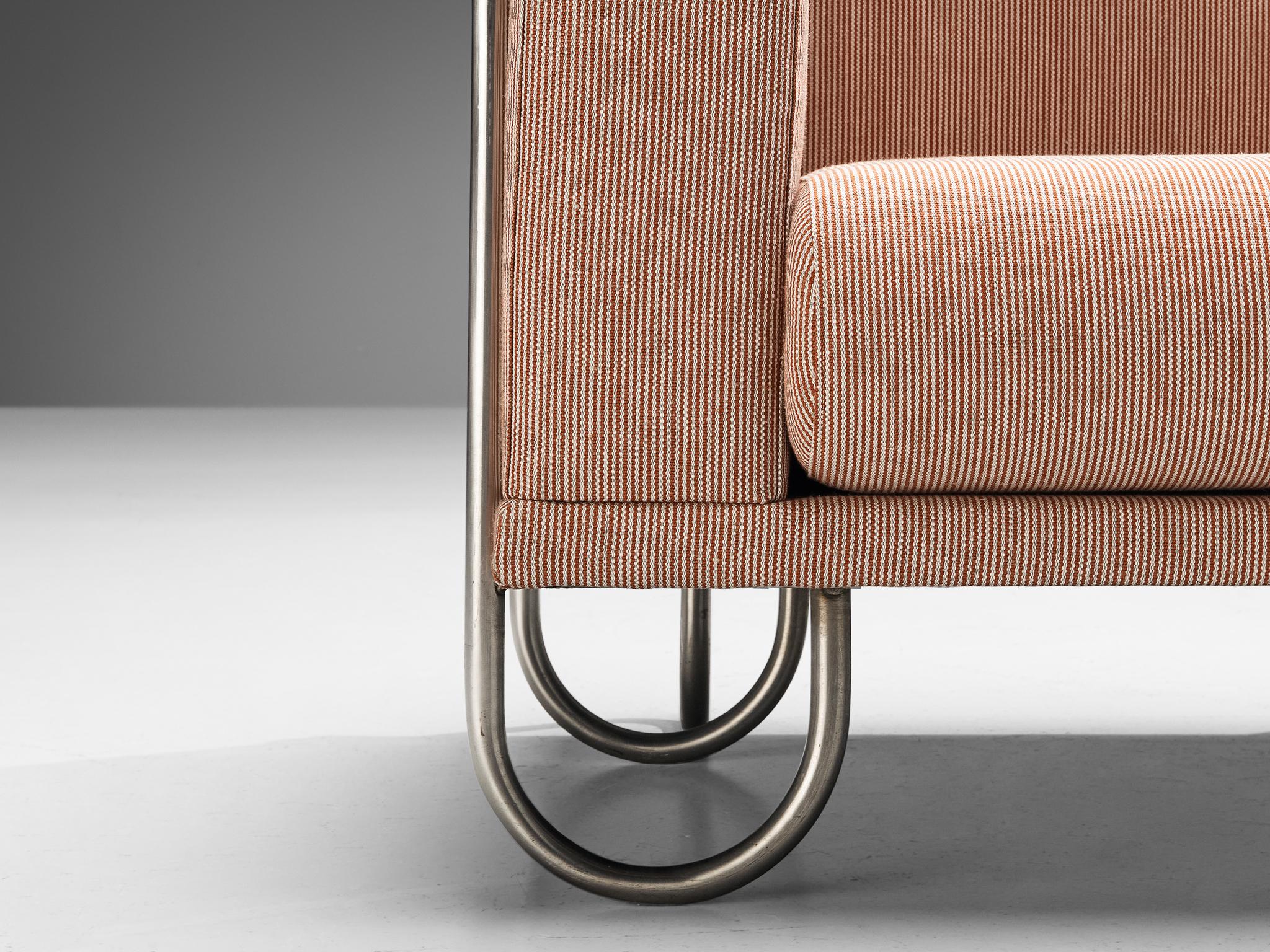 Byron Botker for Landes Lounge Chairs with Tubular Frames in Light Pink seating Morentz