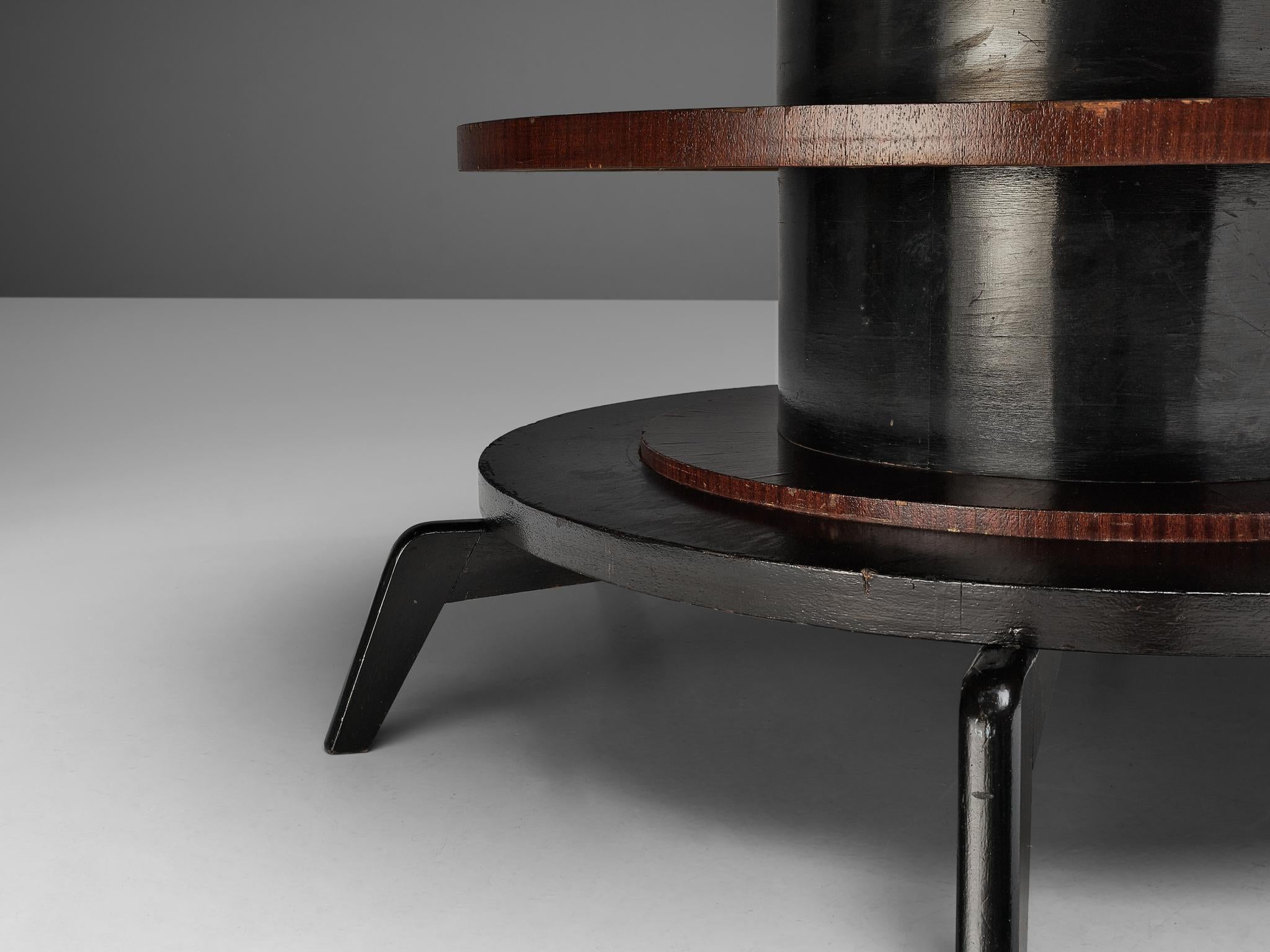 Sculptural Italian Center Table in Mahogany tables Morentz