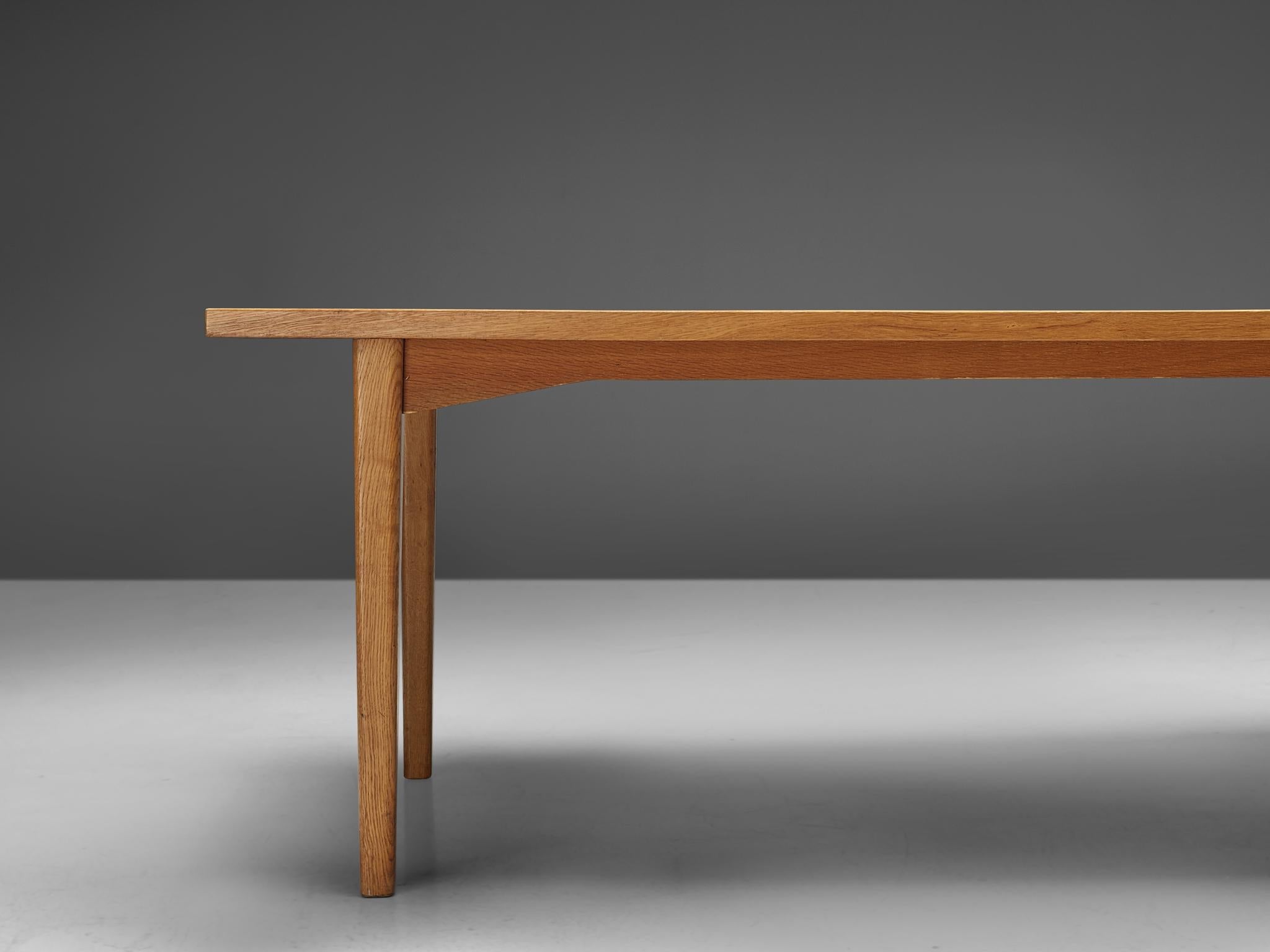 Large Danish Boat Shaped Conference Table in Oak tables Morentz