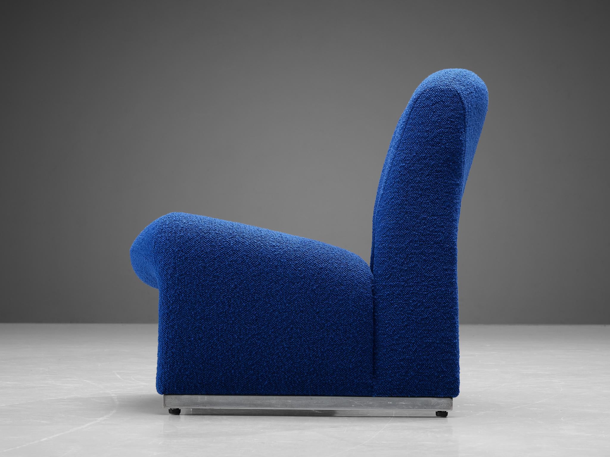 ‘Alky’ Lounge Chairs in the Style of Giancarlo Piretti in Blue Upholstery seating Morentz