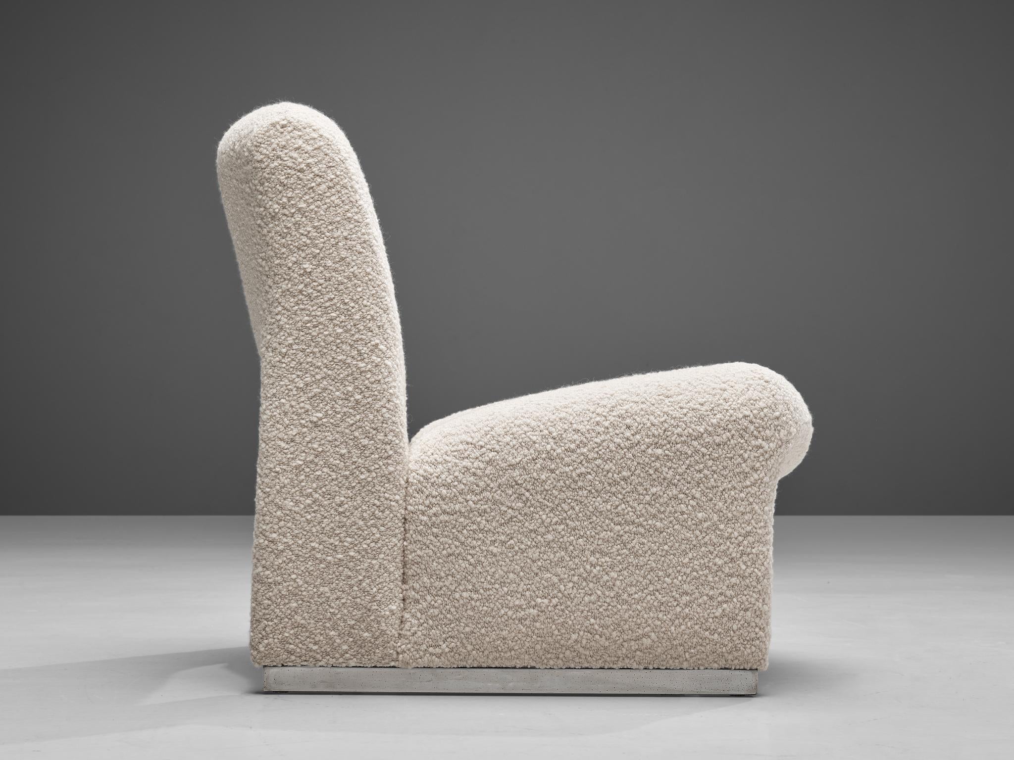 Reupholstered ‘Alky’ Lounge Chair in the Style of Giancarlo Piretti seating Morentz