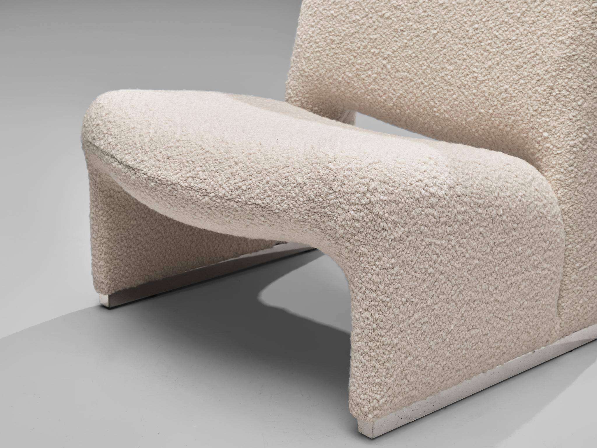 Reupholstered ‘Alky’ Lounge Chair in the Style of Giancarlo Piretti seating Morentz