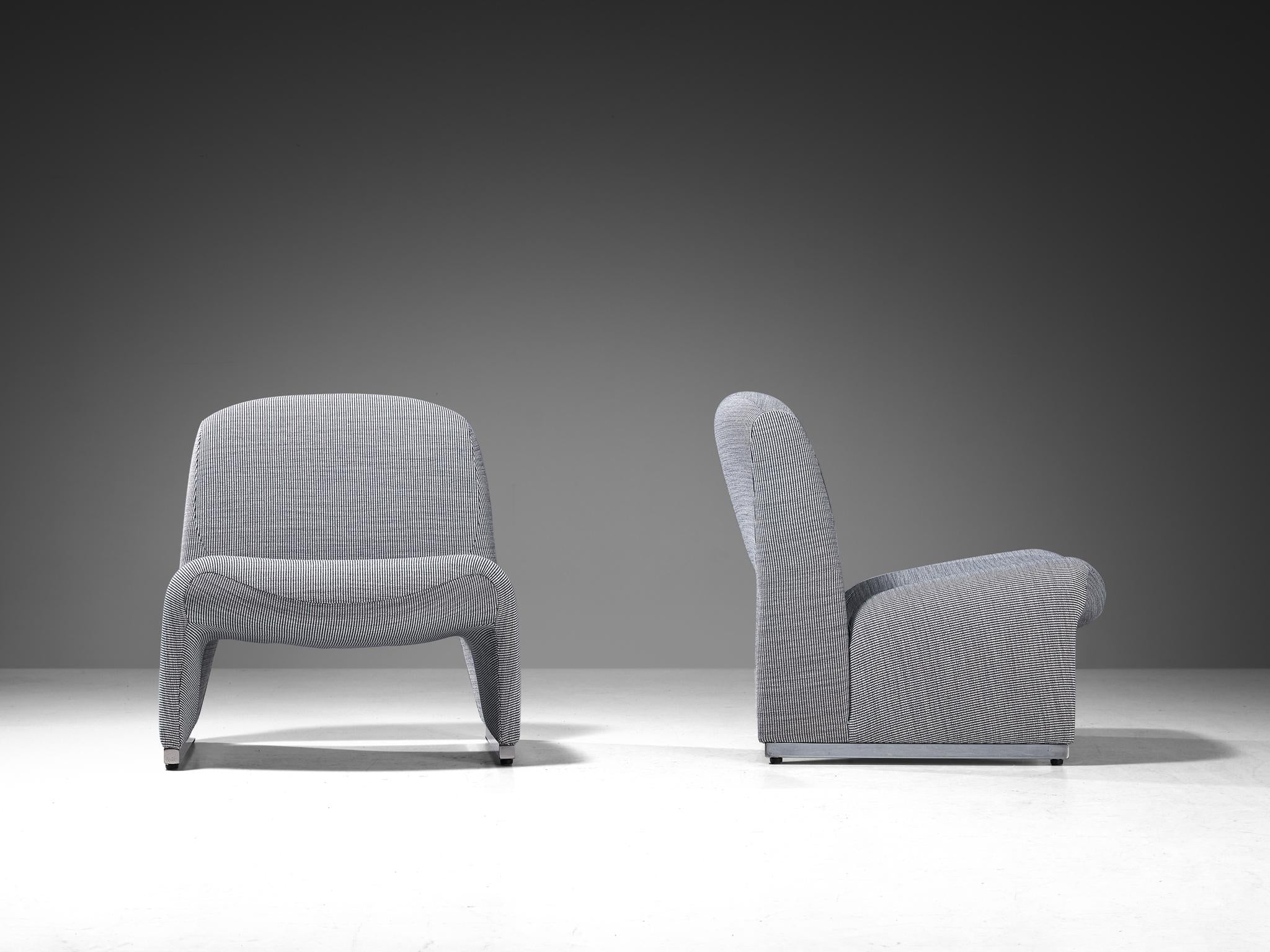 Reupholstered ‘Alky’ Lounge Chairs in the Style of Giancarlo Piretti seating Morentz