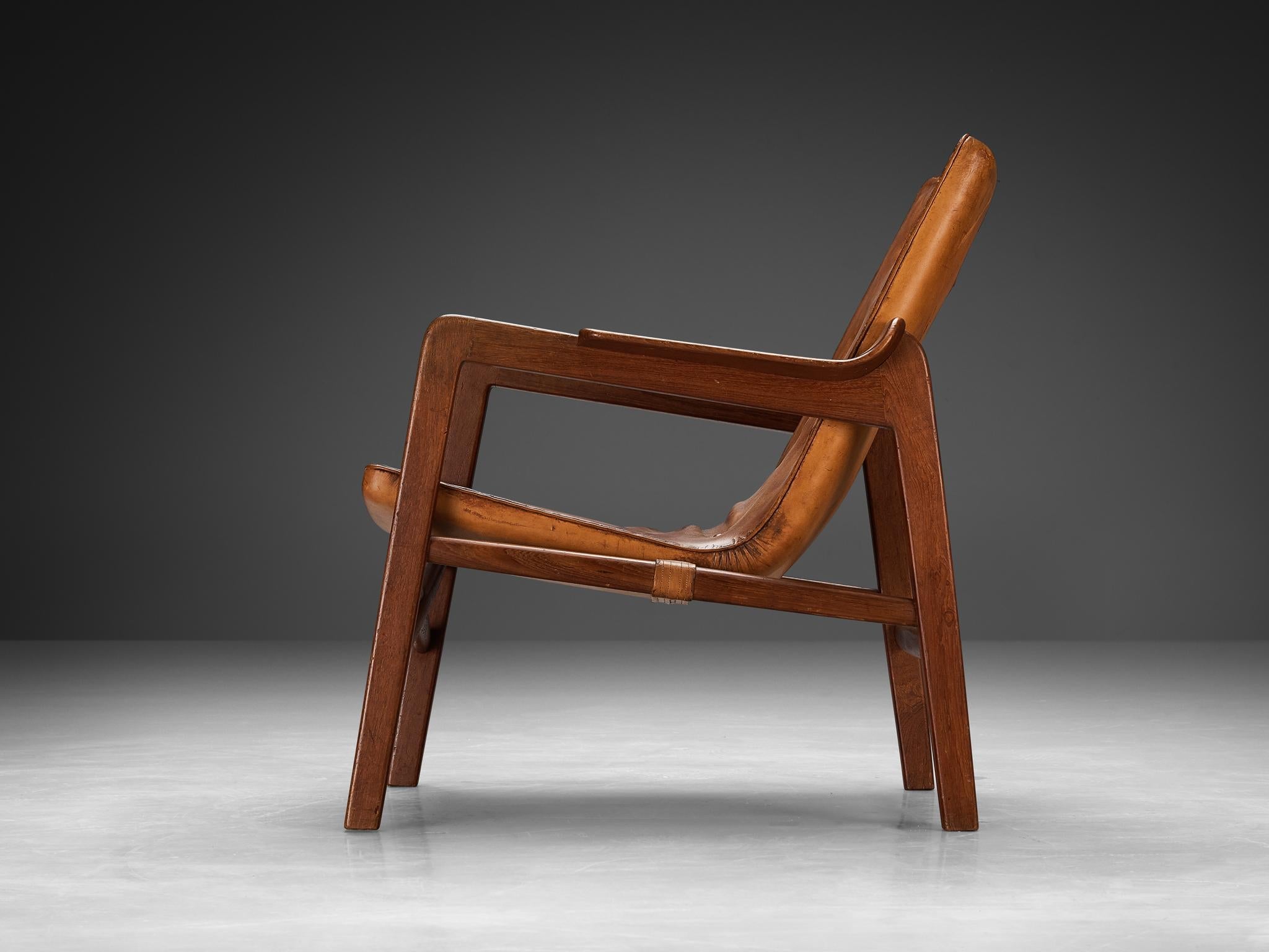 Tove & Edvard Kindt-Larsen Pair of 'Fireside' Armchairs in Original Leather seating Morentz