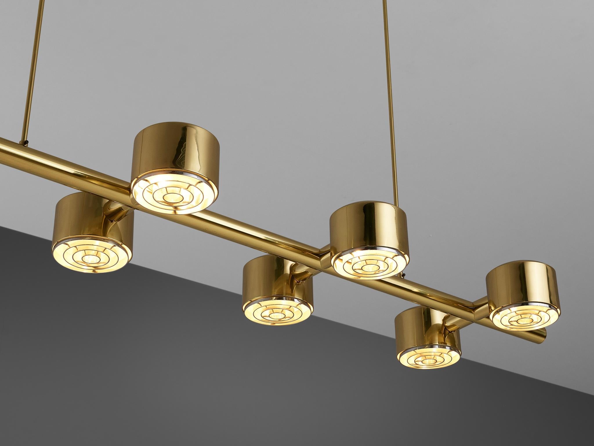 Hans-Agne Jakobsson Chandelier in Brass lighting Morentz