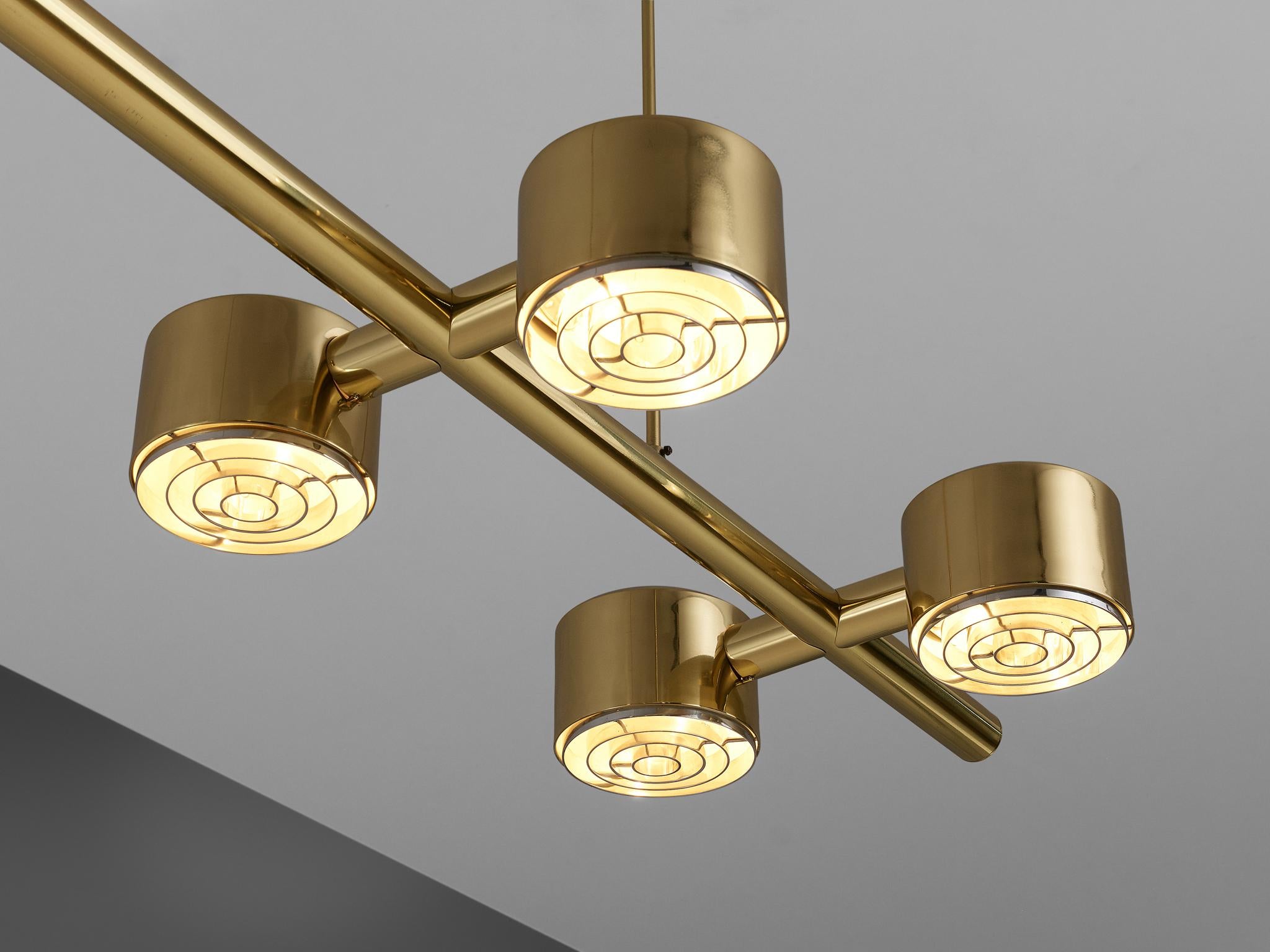 Hans-Agne Jakobsson Chandelier in Brass lighting Morentz