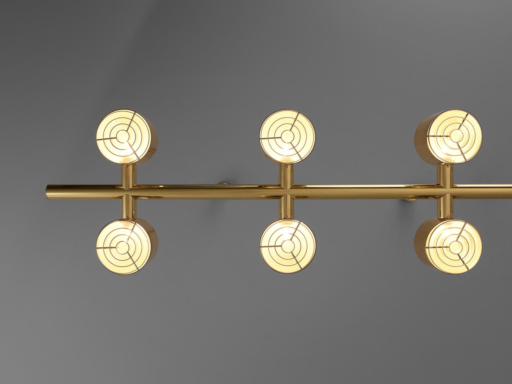 Hans-Agne Jakobsson Chandelier in Brass lighting Morentz