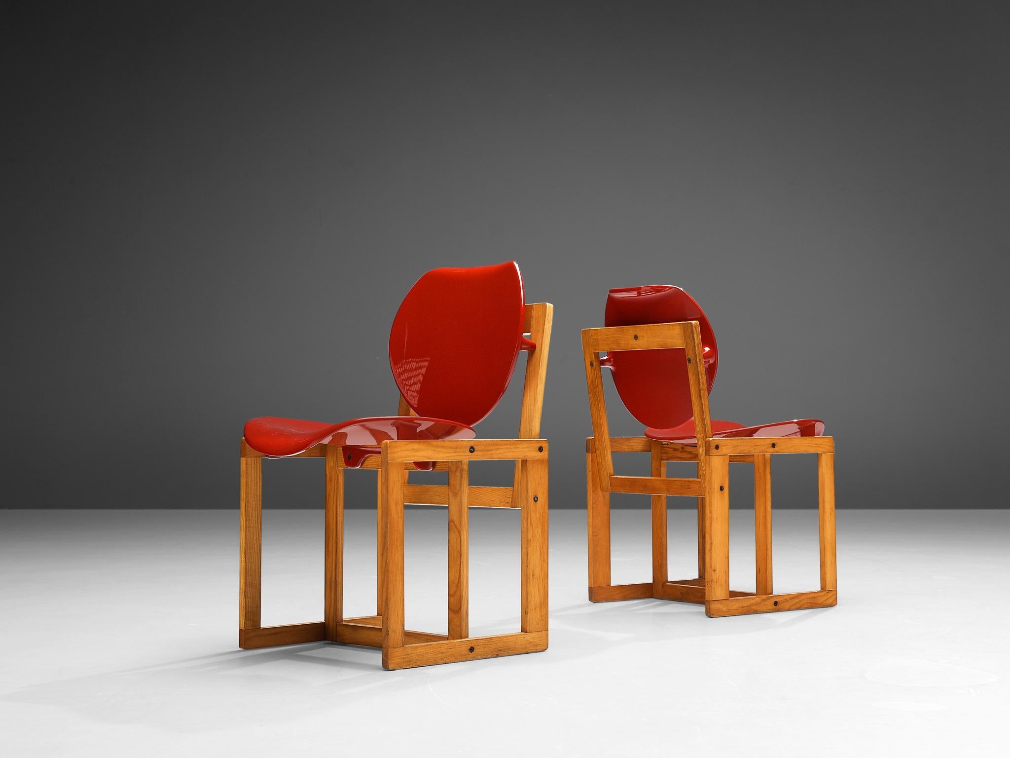 Giuseppe Davanzo Set of Four 'Serena' Dining Chairs in Ash seating Morentz