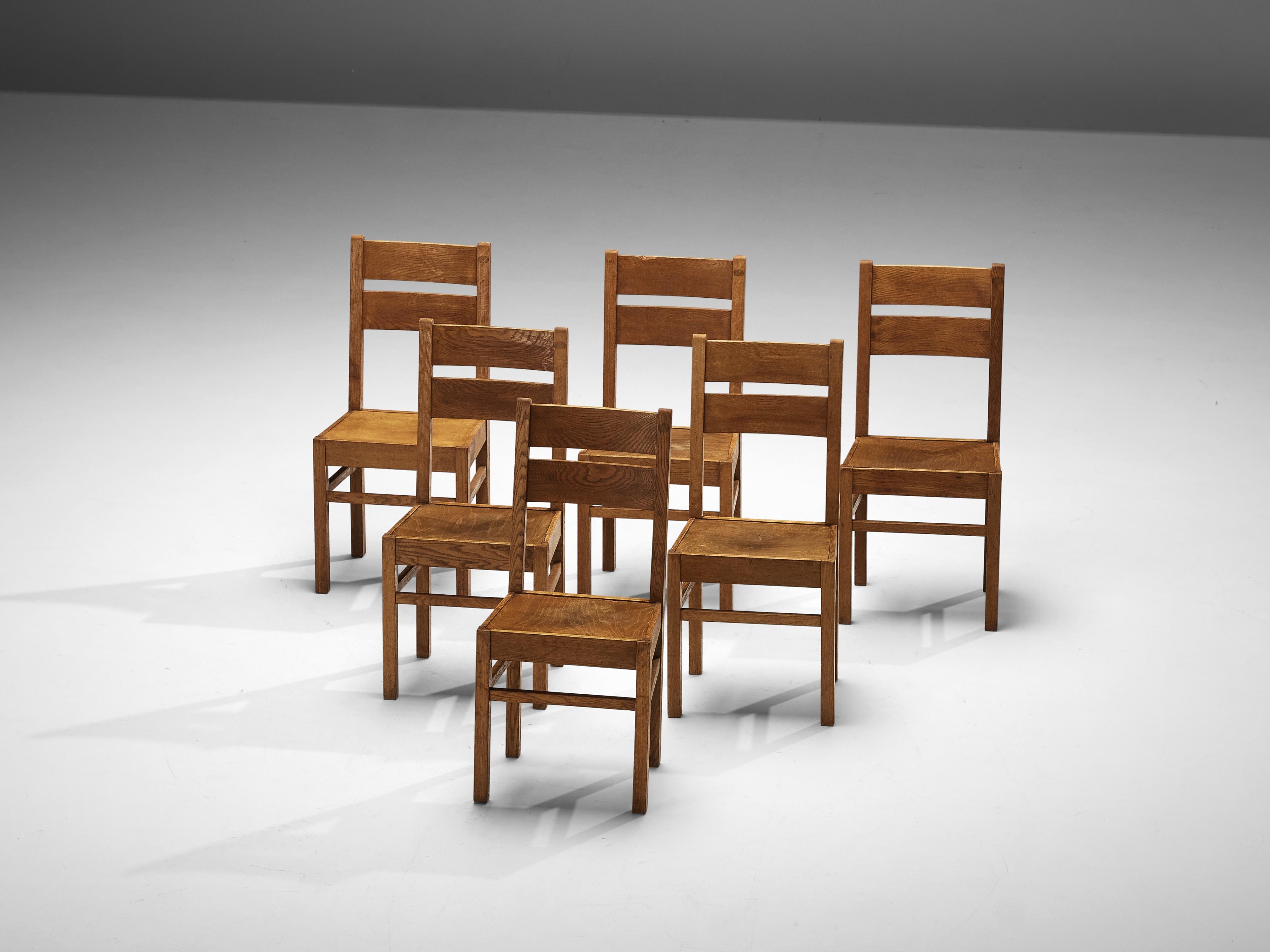Dutch Dining Chairs in Oak seating Morentz