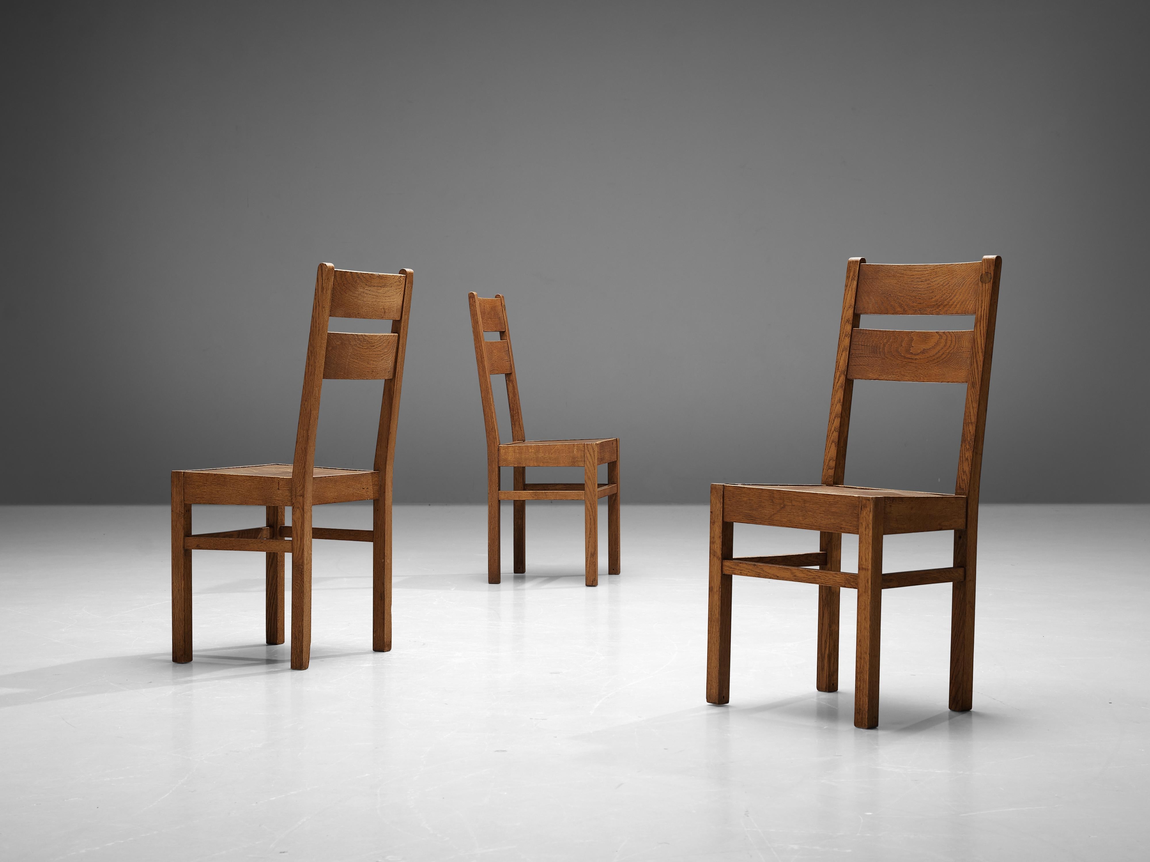 Dutch Dining Chairs in Oak seating Morentz