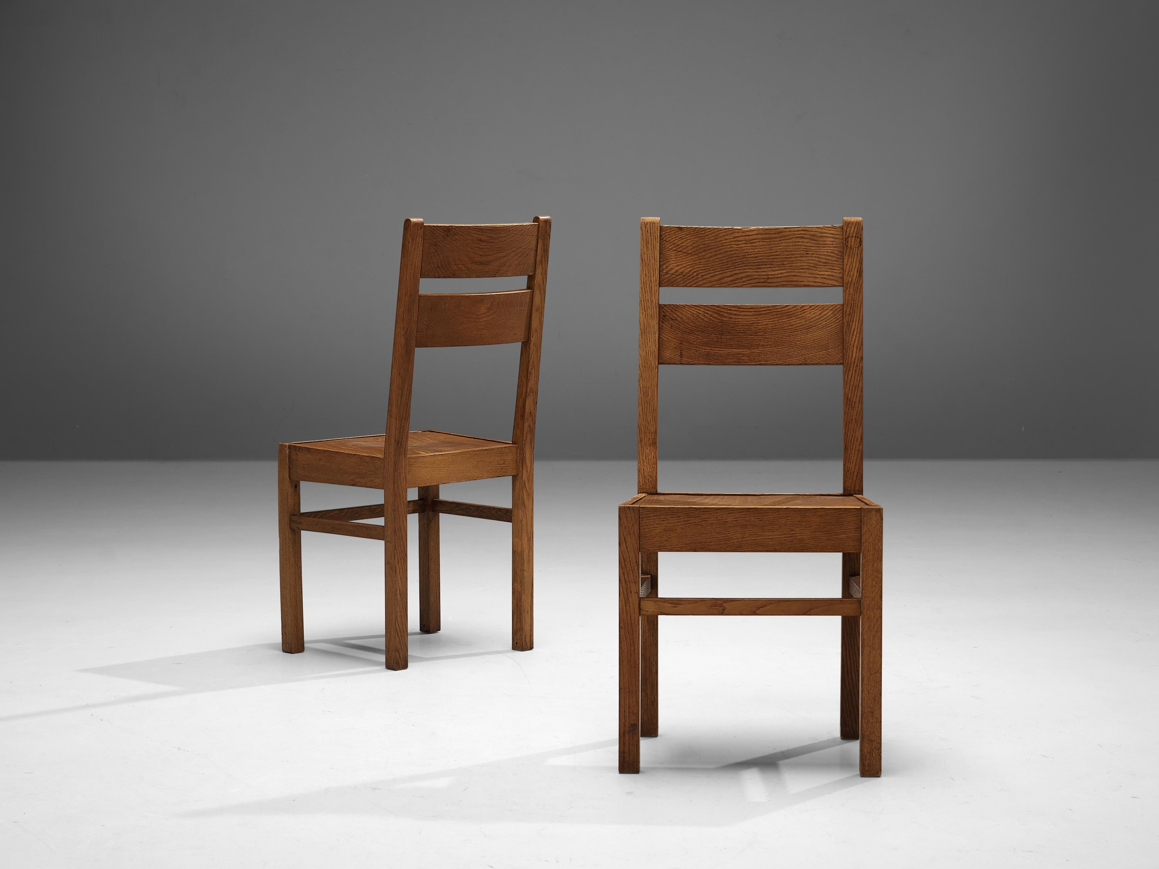 Dutch Dining Chairs in Oak seating Morentz