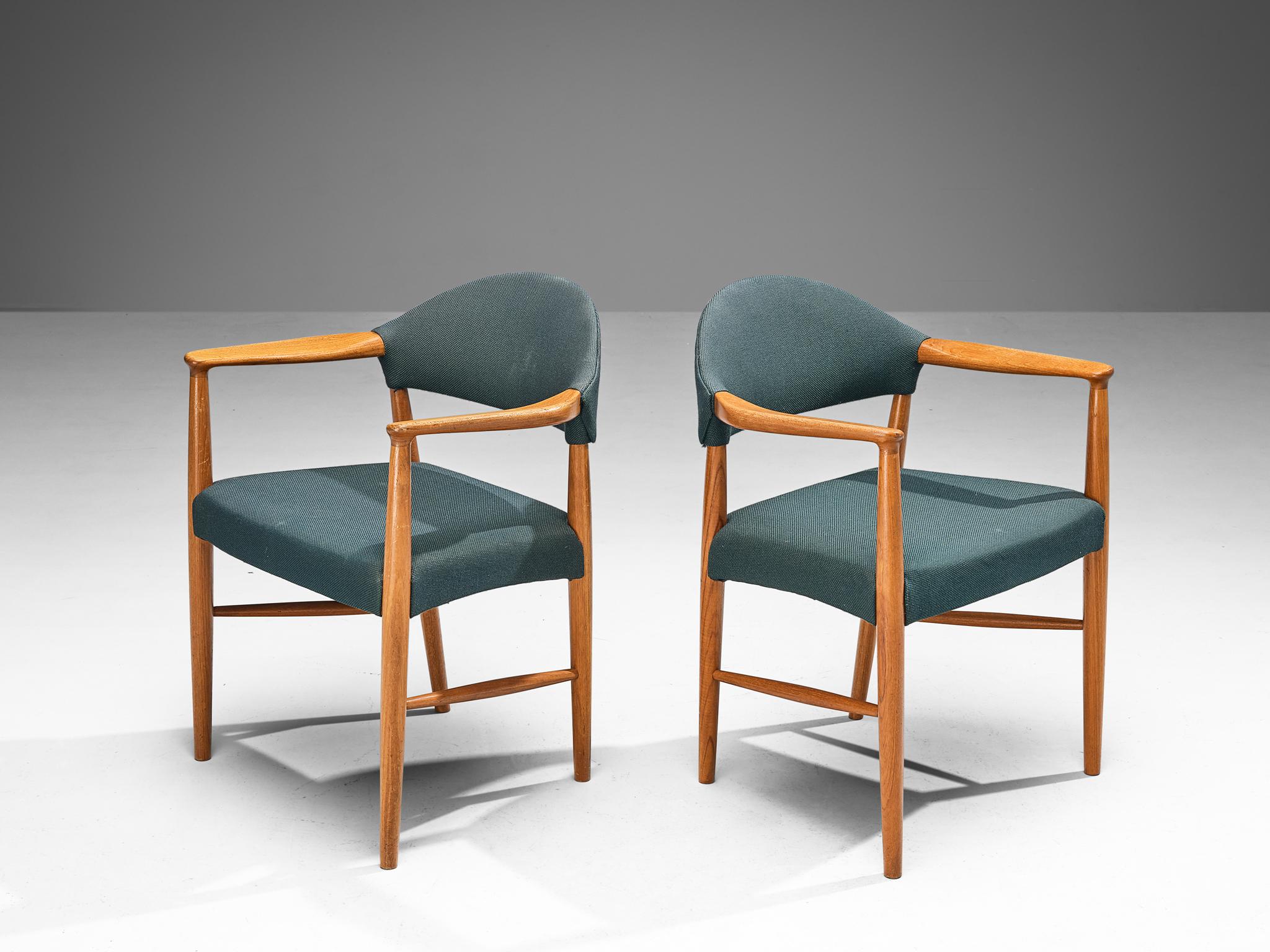 Kurt Olsen for Slagelse Møbelfabrik Set of Four Armchairs in Teak seating Morentz