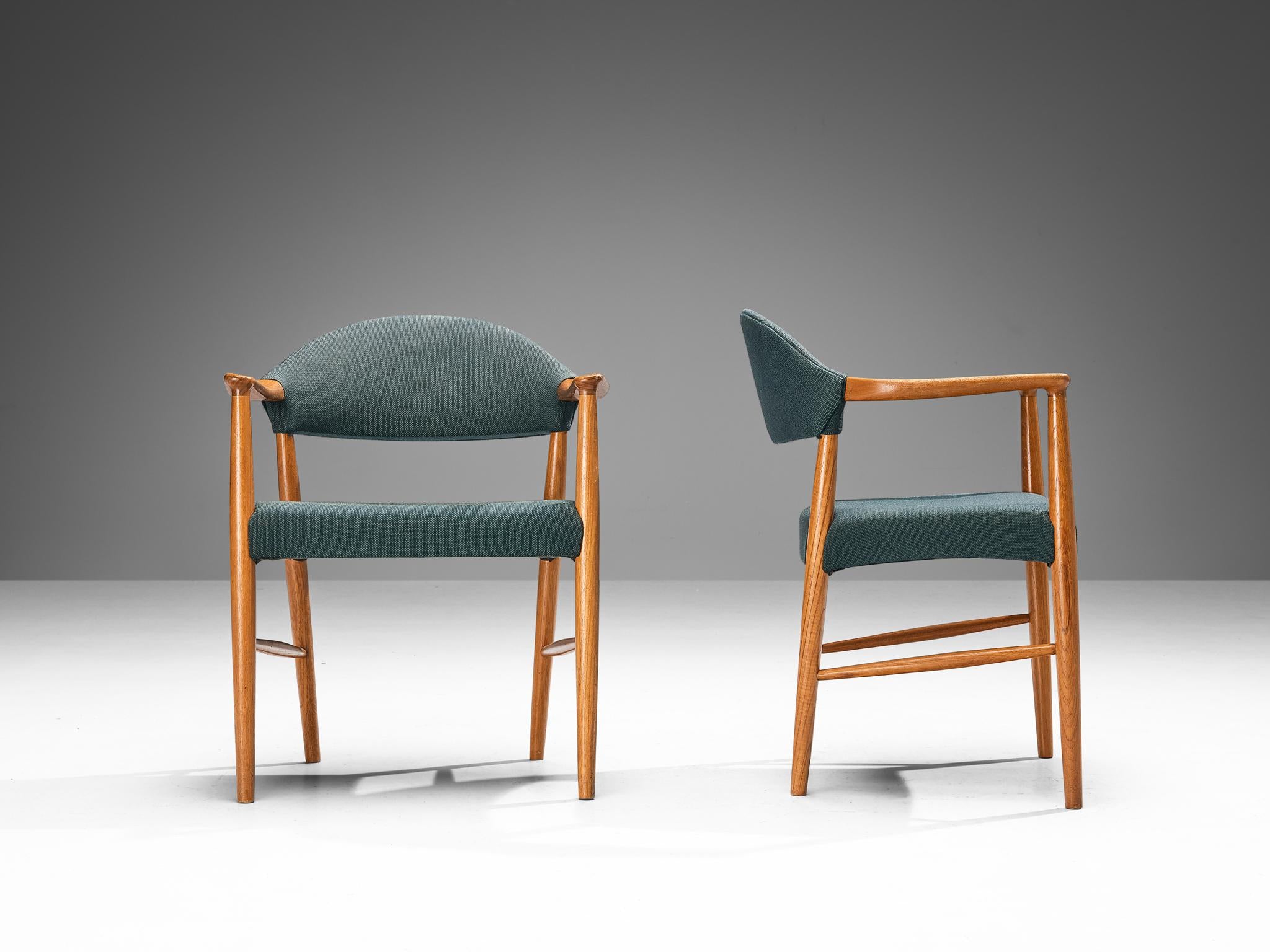 Kurt Olsen for Slagelse Møbelfabrik Set of Four Armchairs in Teak seating Morentz