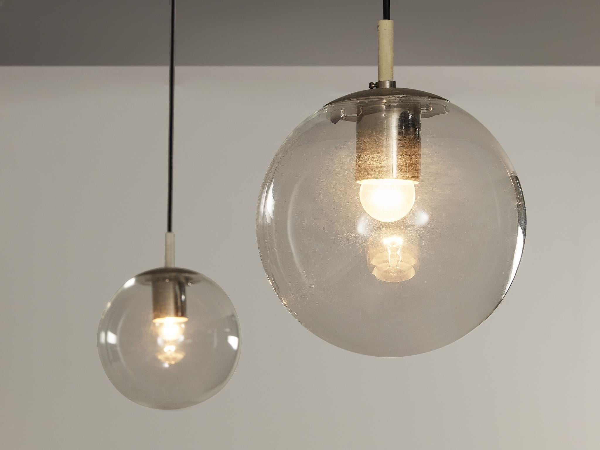 RAAK Amsterdam Pendants with Clear Glass Orbs lighting Morentz