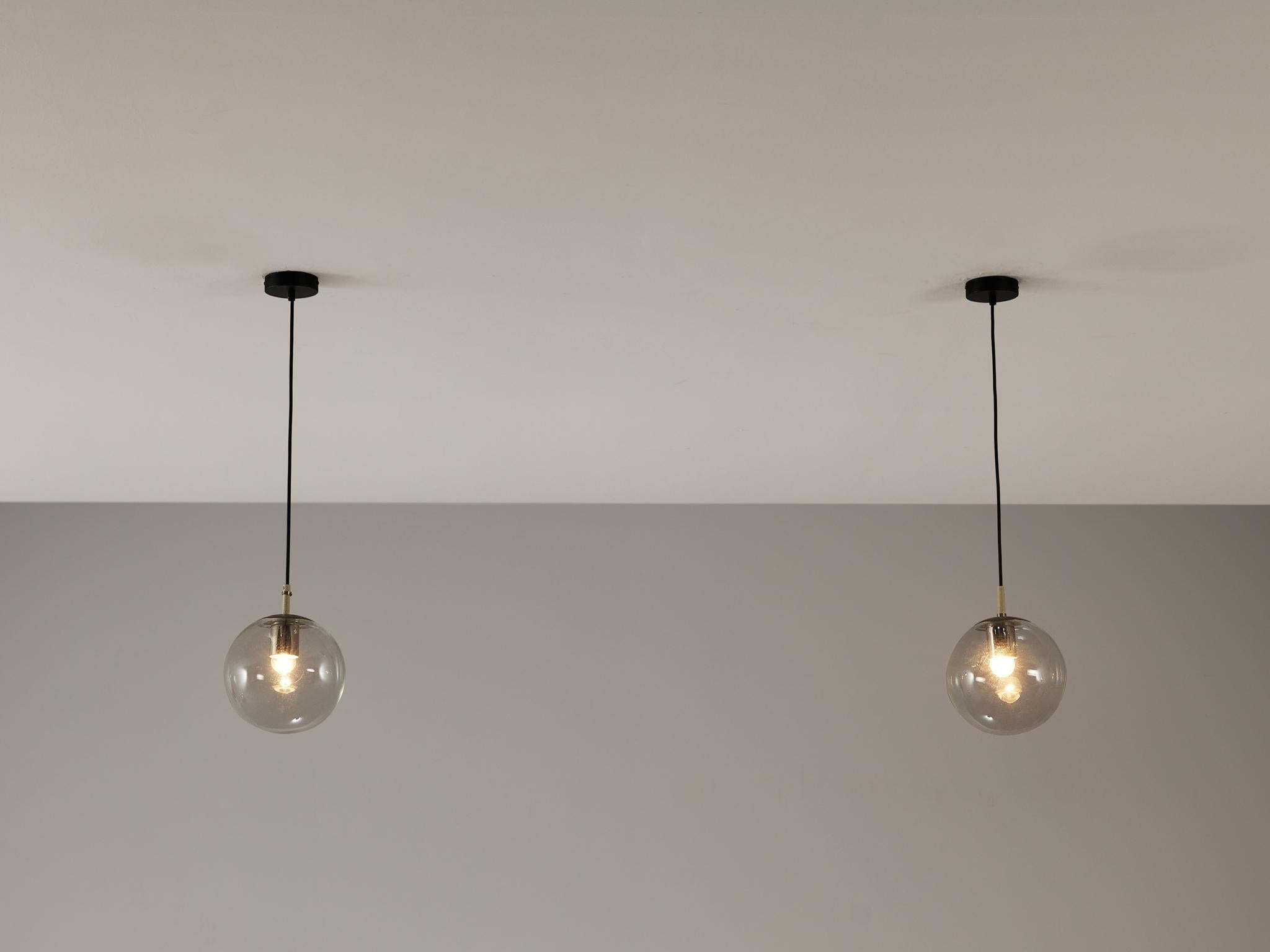 RAAK Amsterdam Pendants with Clear Glass Orbs lighting Morentz