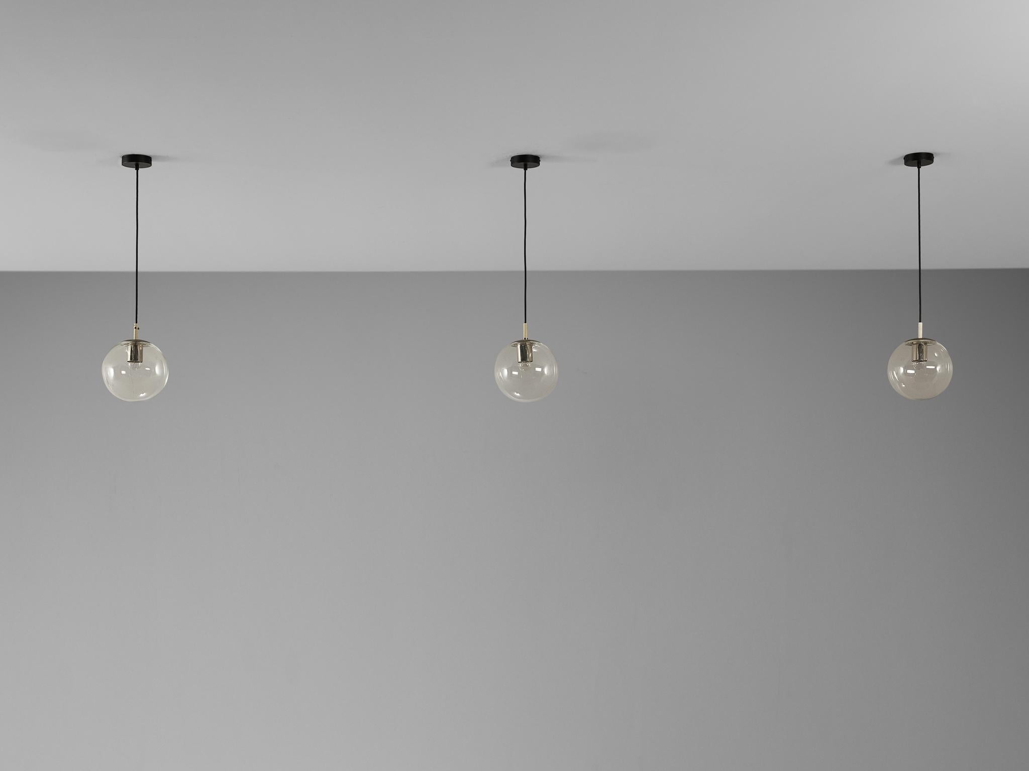 RAAK Amsterdam Pendants with Clear Glass Orbs lighting Morentz