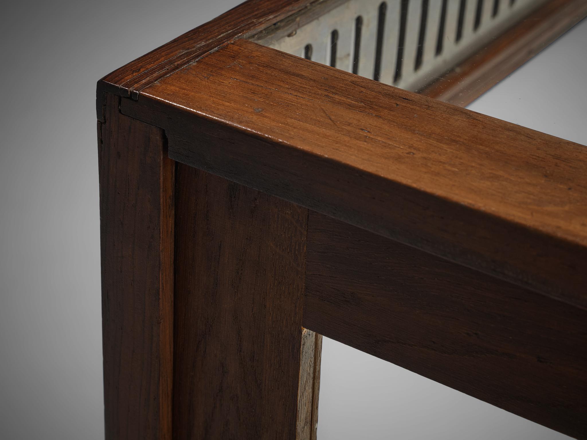 Large Art Deco Showcase in Stained Oak and Glass case pieces and storage cabinets Morentz