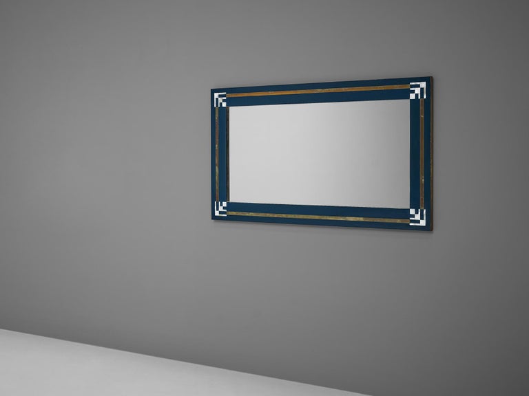 Maison Jansen Mirror with Shell Inlay Details