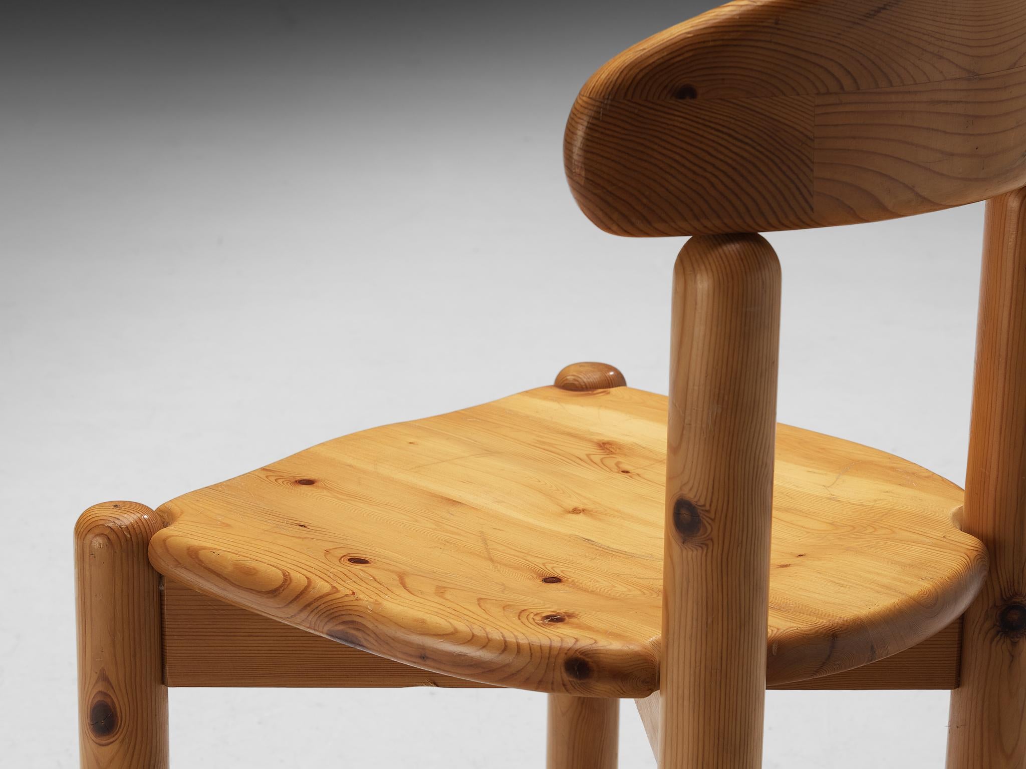 Danish Set of Six Dining Chairs in Pine seating Morentz