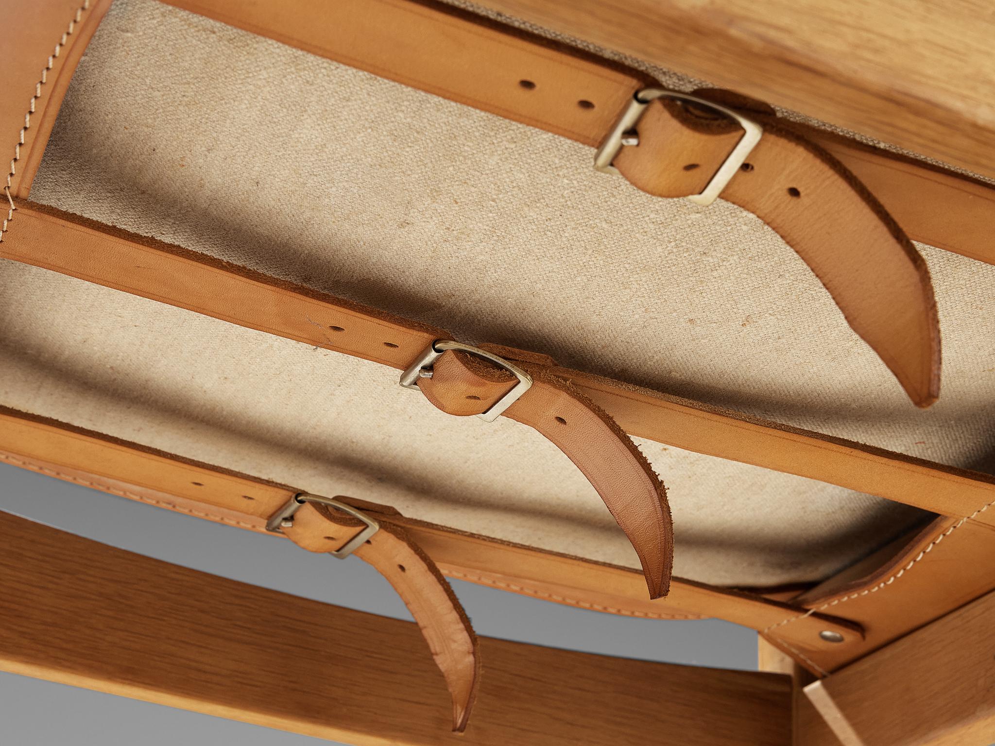 Kurt Østervig for Sibast Pair of Dining Chairs in Cognac Leather and Oak seating Morentz