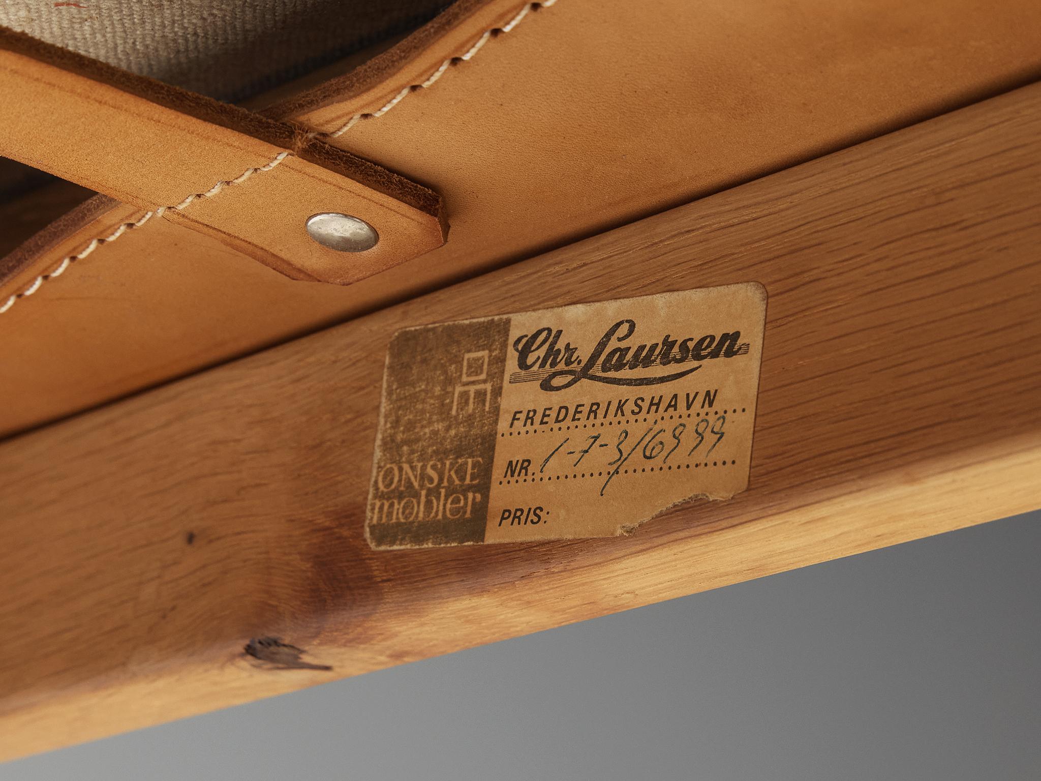 Kurt Østervig for Sibast Pair of Dining Chairs in Cognac Leather and Oak seating Morentz