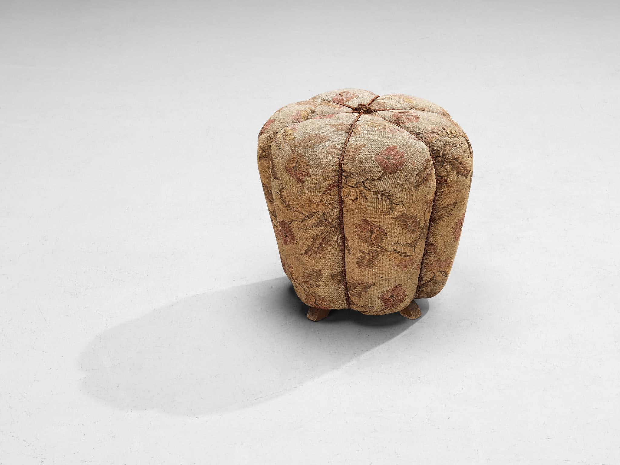 1930s Jindrich Halabala Footstool in Decorative Upholstery seating Morentz