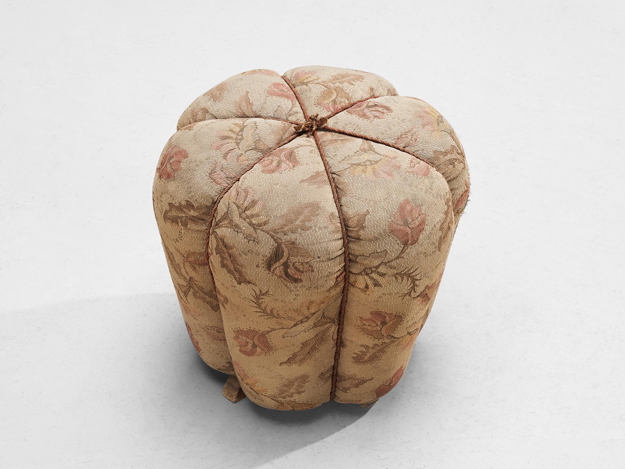 1930s Jindrich Halabala Footstool in Decorative Upholstery seating Morentz