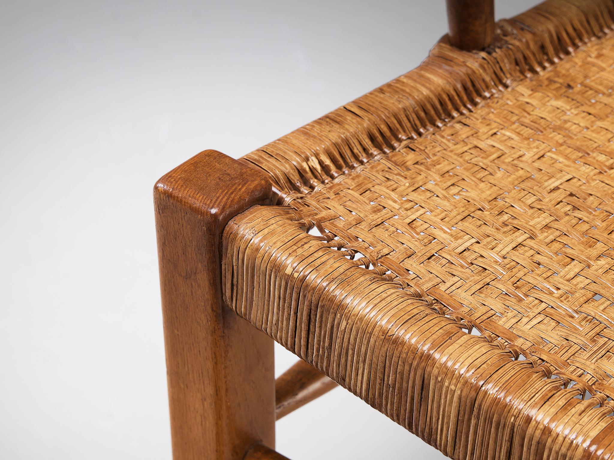 Dutch High Back Chair in Ash and Cane seating Morentz