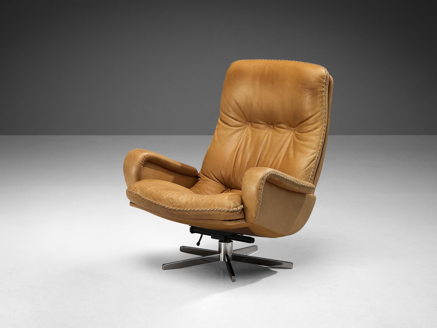 De Sede Lounge Chair in Camel Leather seating Morentz