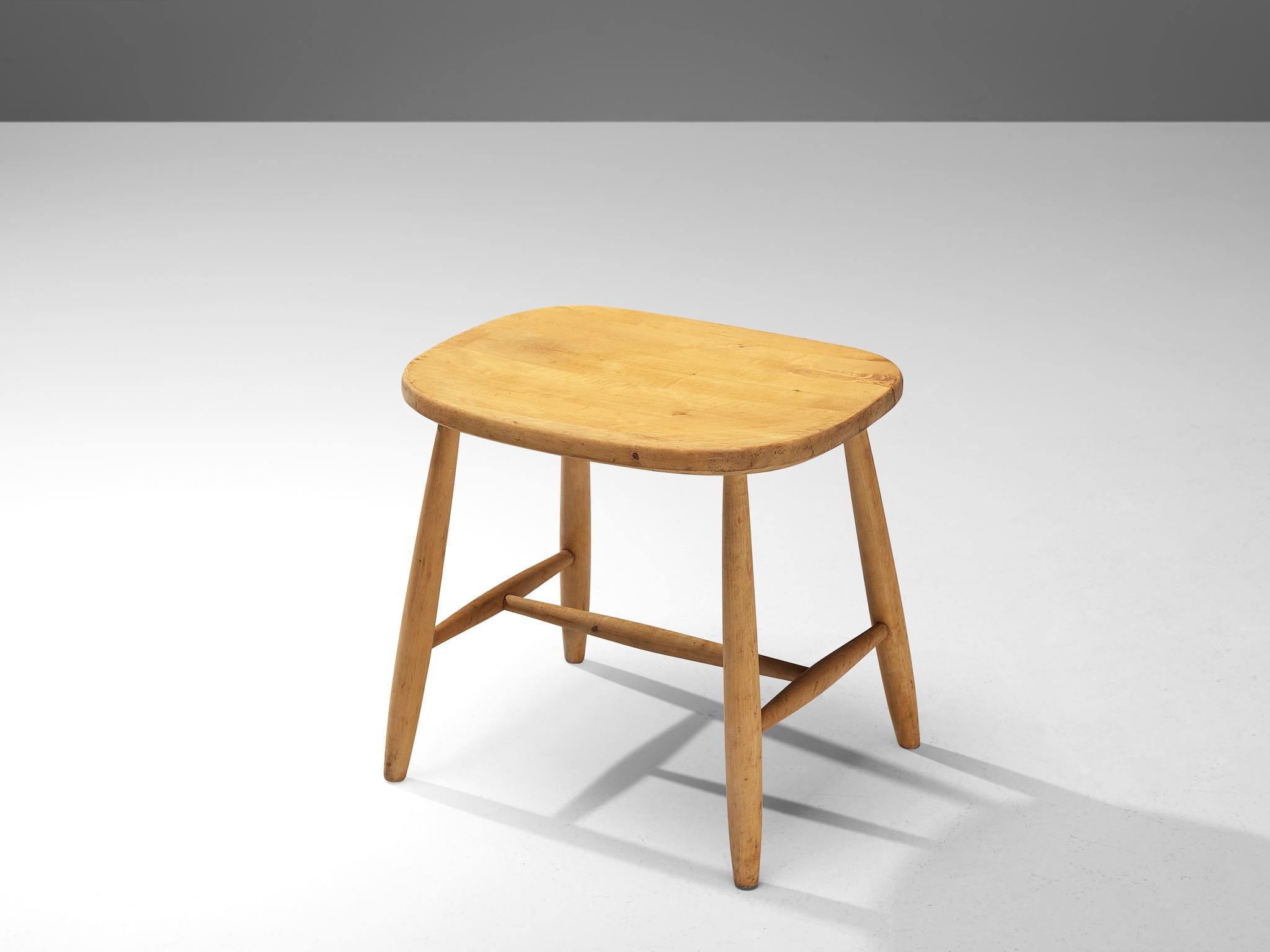Swedish Stool in Maple seating Morentz