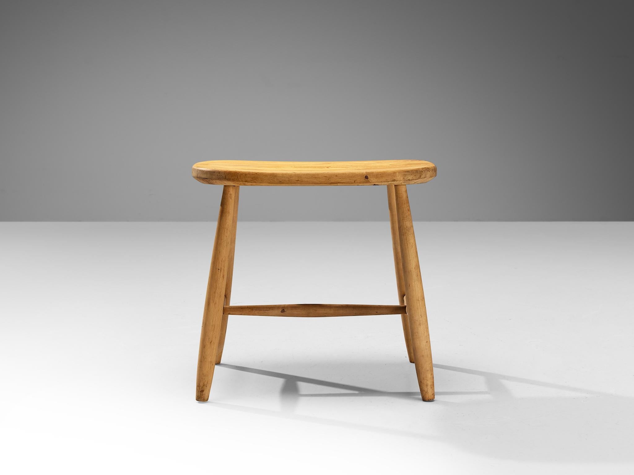Swedish Stool in Maple seating Morentz